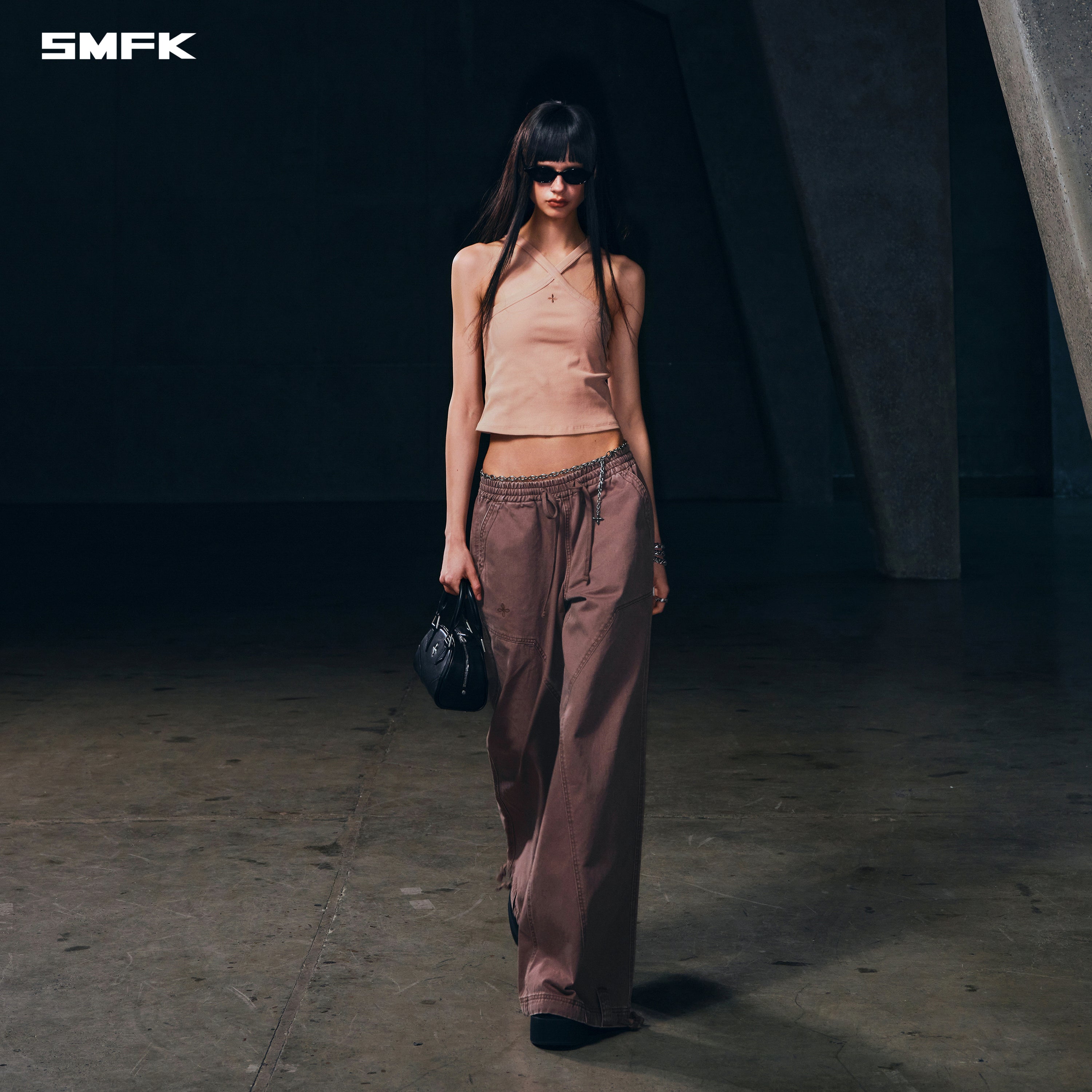 POISE X-LOOP CAMISOLE / COTTON SAND