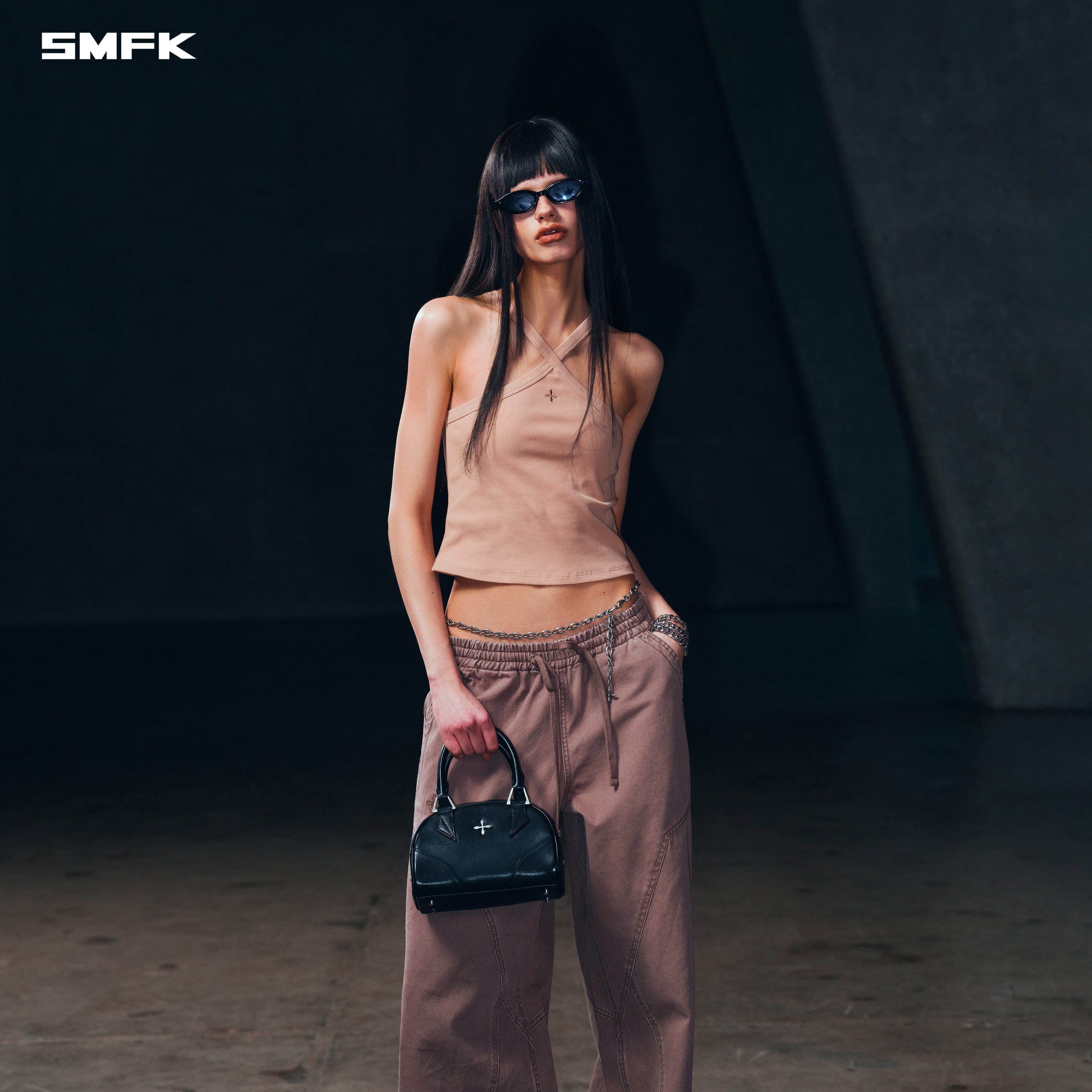 POISE X-LOOP CAMISOLE / COTTON SAND