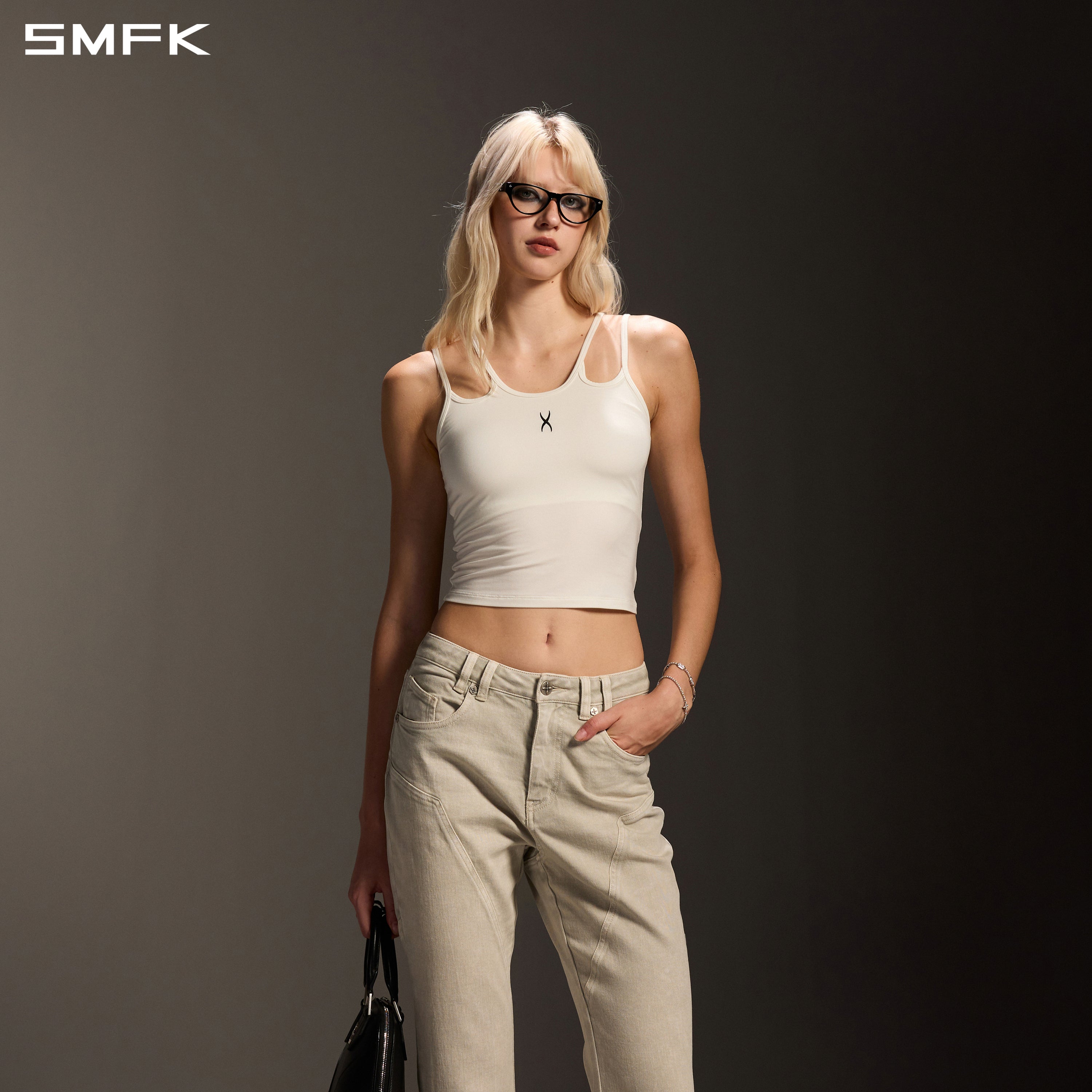MIRAGE SIREN VISIONAL SLIM CAMISOLE/LENZING MODAL+SILK CLOUD WHITE