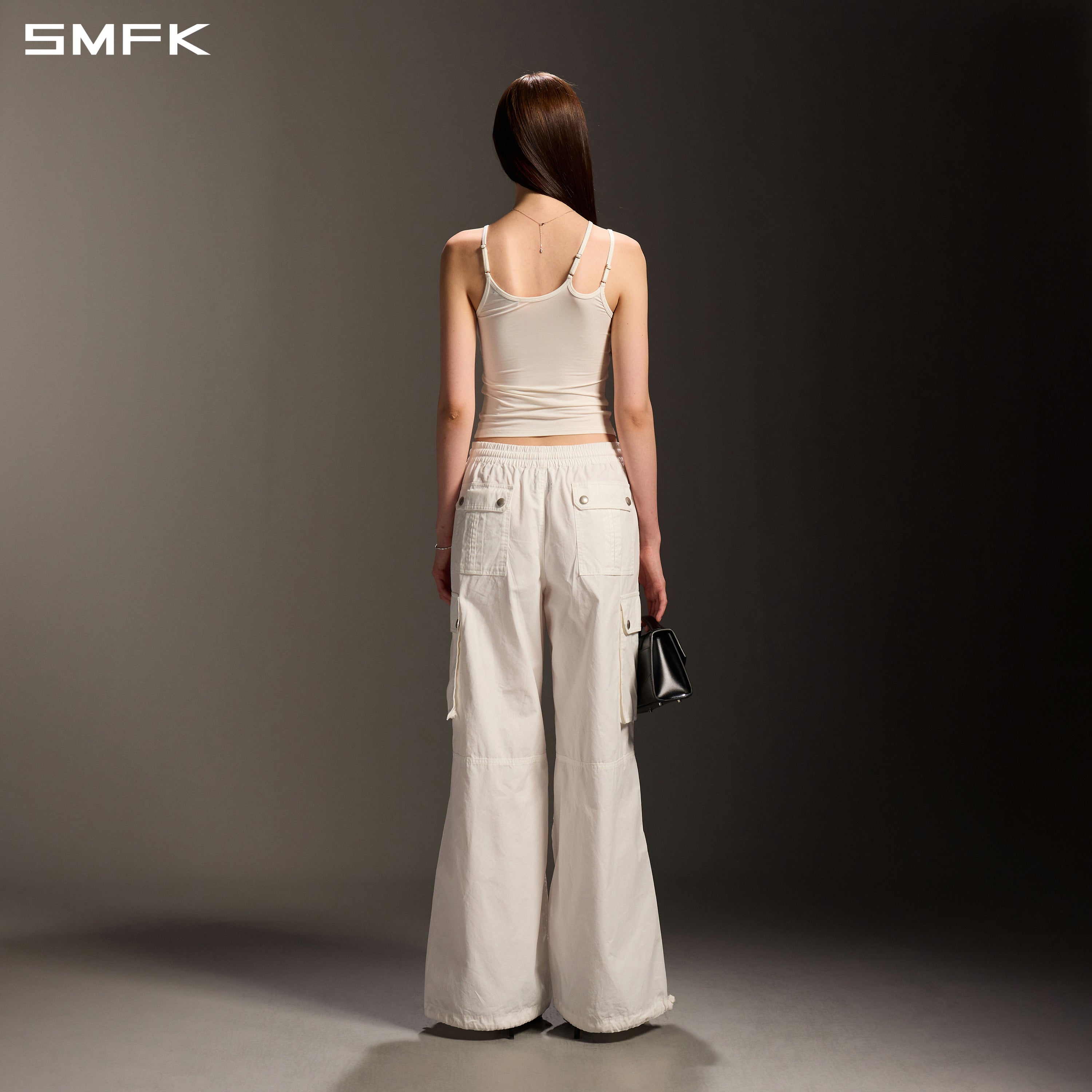 MIRAGE SIREN IMPERFECTION SPORTS SLIM CAMISOLE/LENZING MODAL+SILK CLOUD WHITE