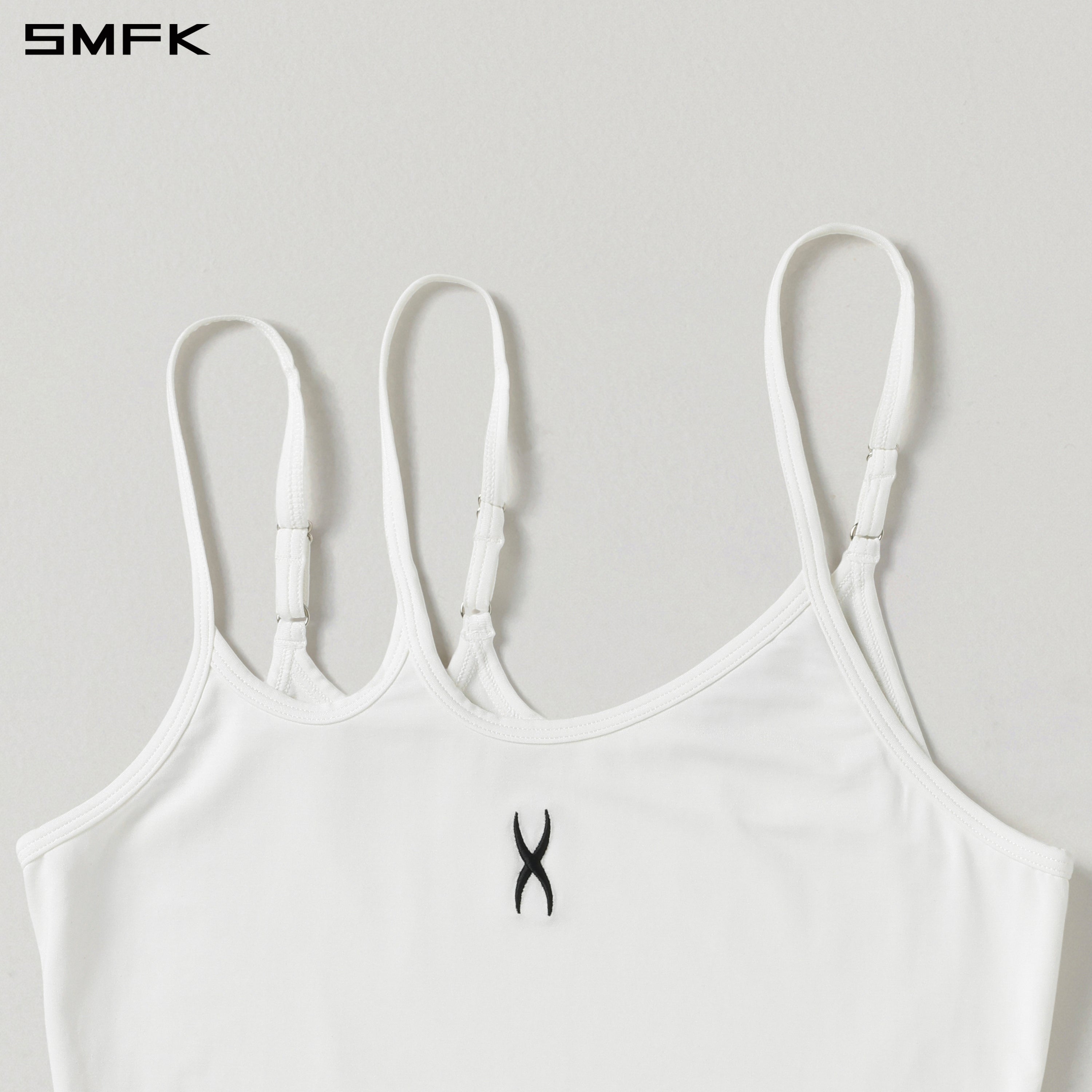 MIRAGE SIREN IMPERFECTION SPORTS SLIM CAMISOLE/LENZING MODAL+SILK CLOUD WHITE