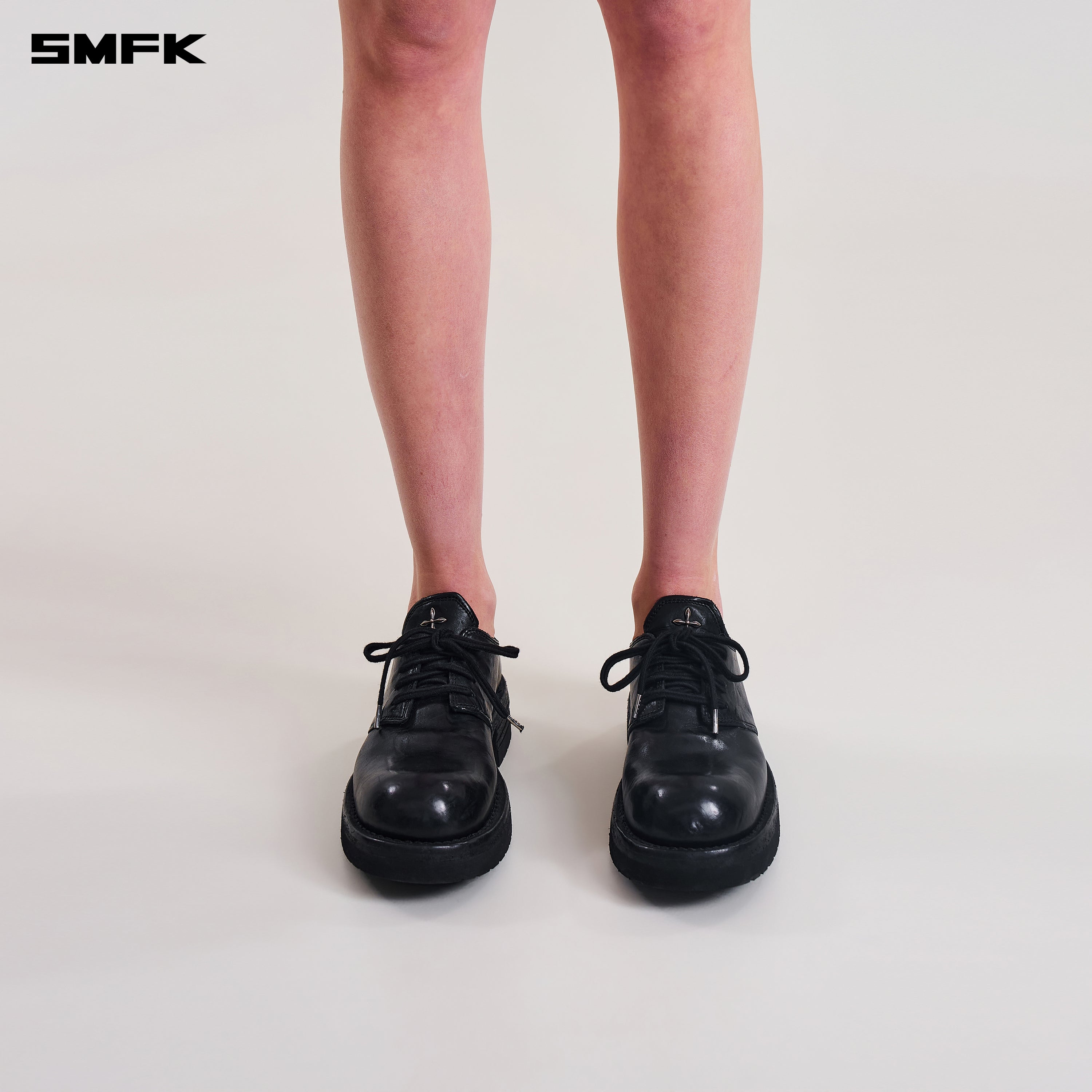 COMPASS WILD HANDMADE LEATHER DERBY (Goodyear) WILD BLACK