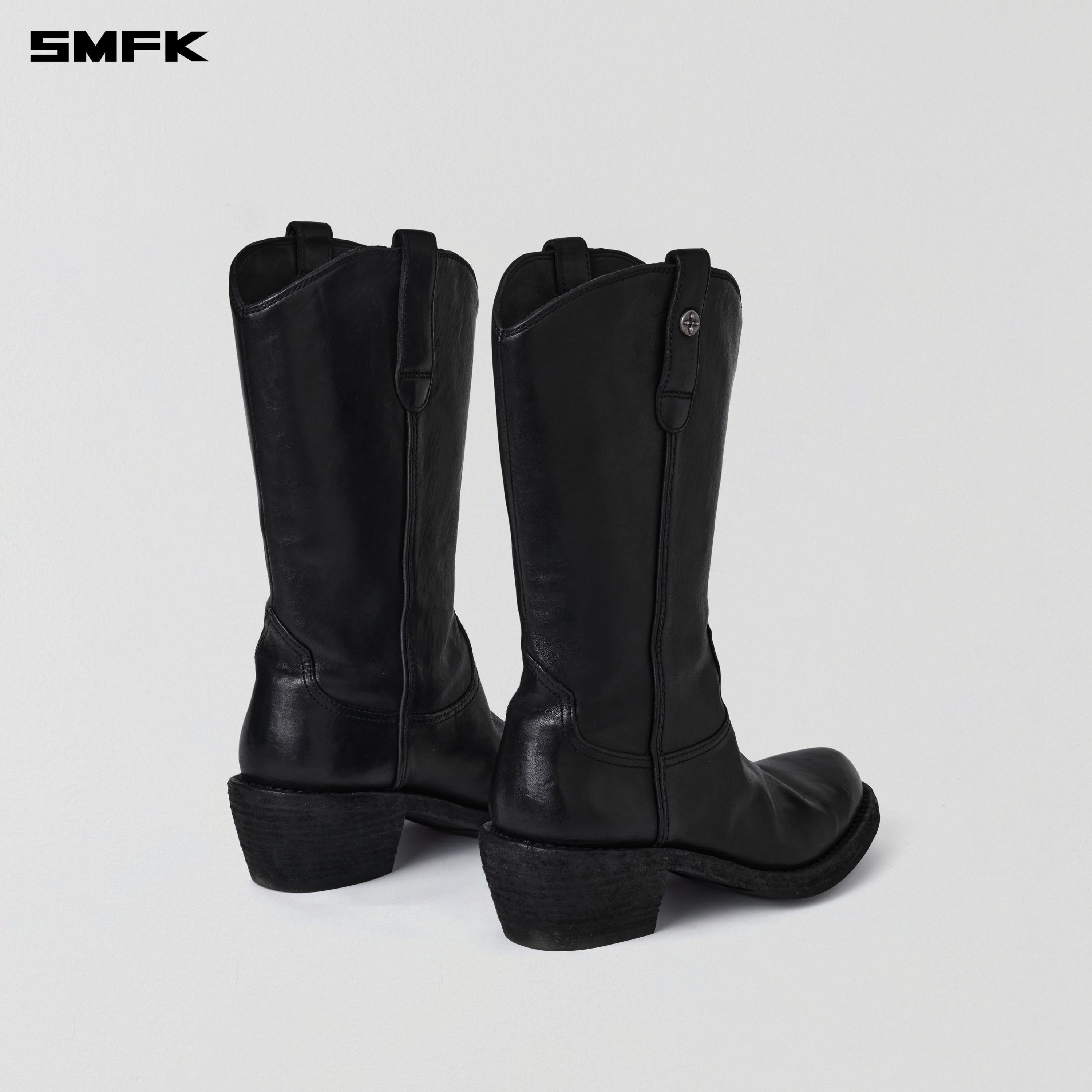 RAGE WILD ORIGIN GOODYEAR HORSE LEATHER  COWBOY BOOTS WILD BLACK