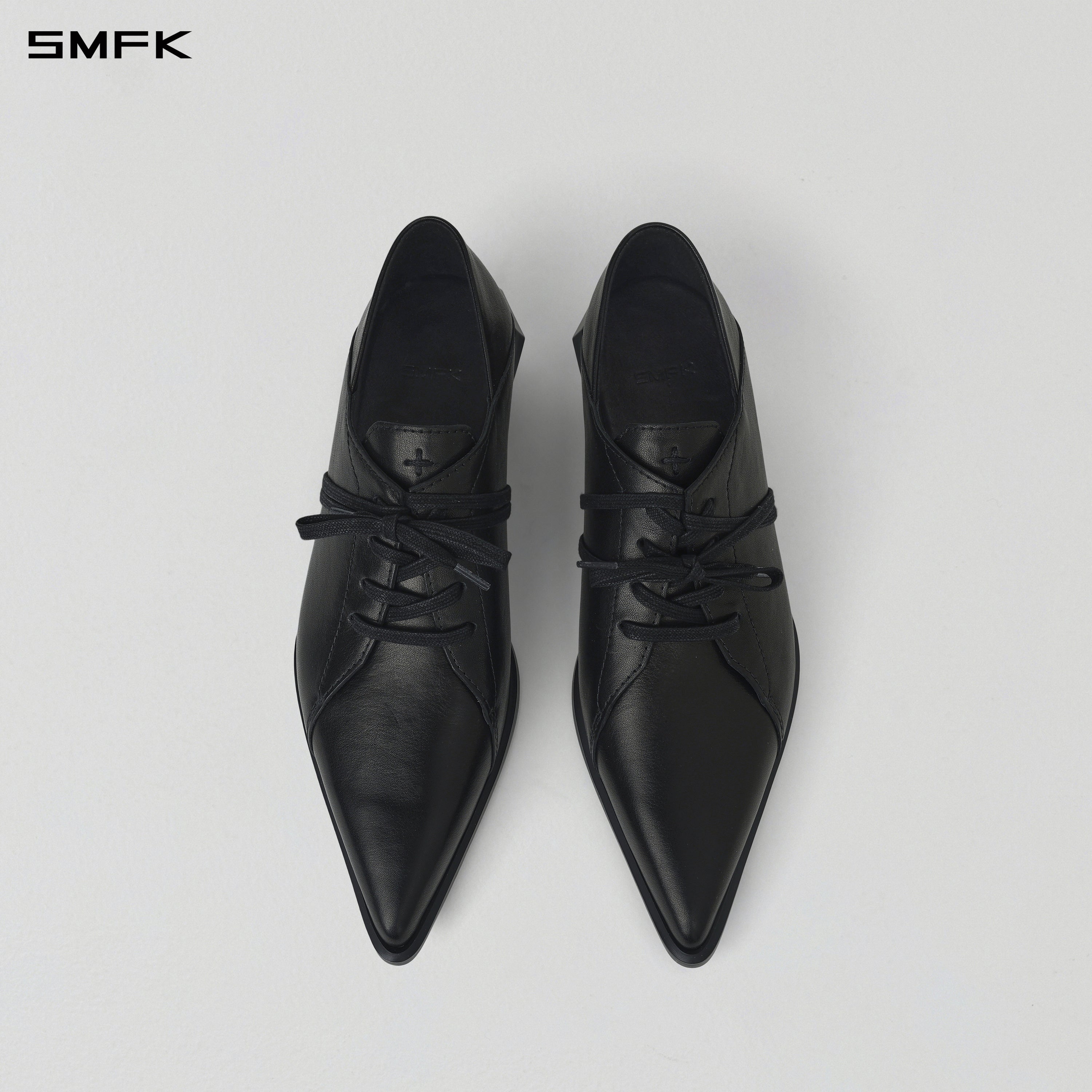 WIZARD DERBY SHOES/CALF/W WILD BLACK