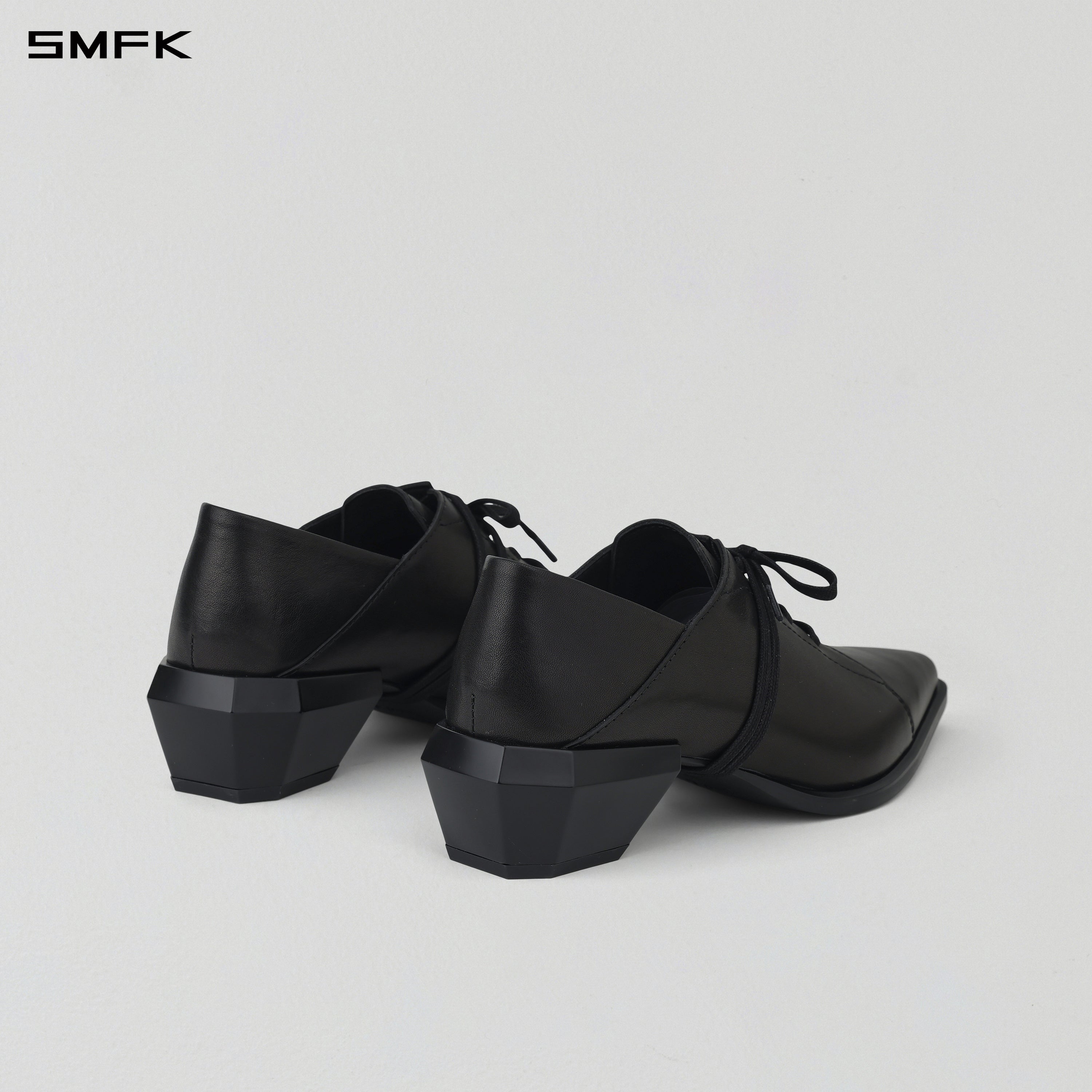 WIZARD DERBY SHOES/CALF/W WILD BLACK