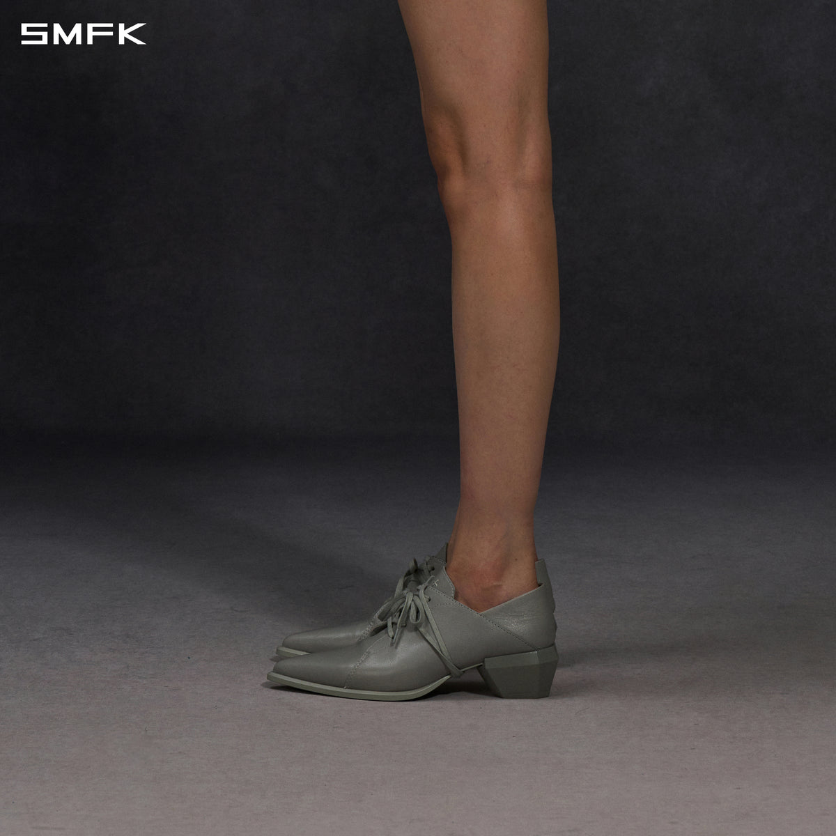 WIZARD DERBY SHOES/CALF/W GLACIER GREY