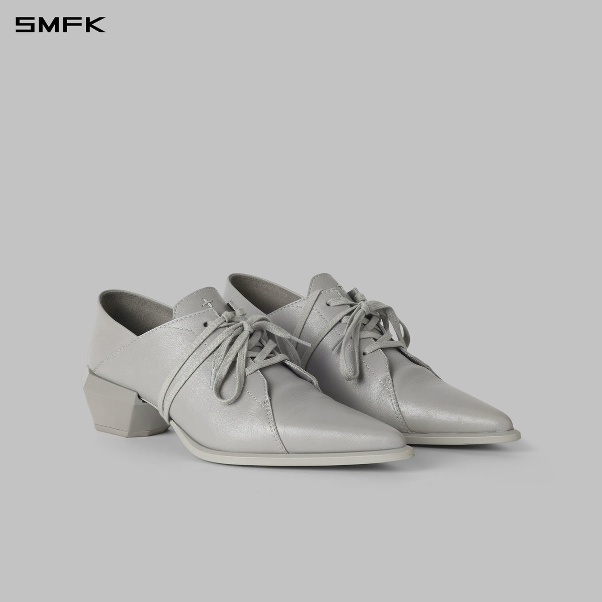 WIZARD DERBY SHOES/CALF/W GLACIER GREY