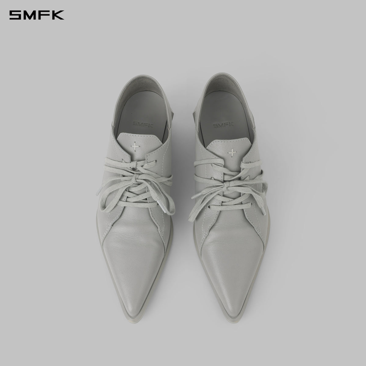 WIZARD DERBY SHOES/CALF/W GLACIER GREY