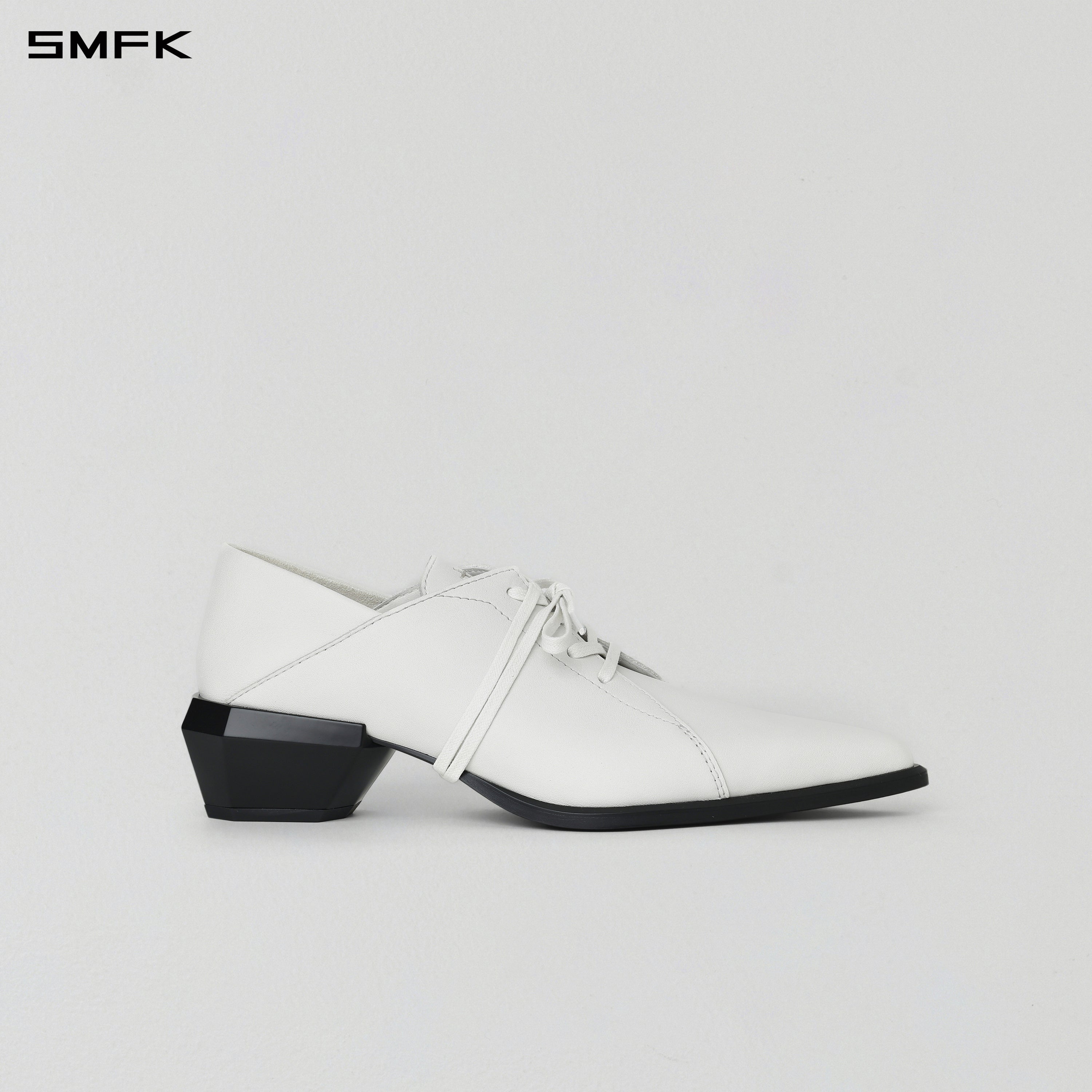 WIZARD DERBY SHOES/CALF/W CLOUD WHITE