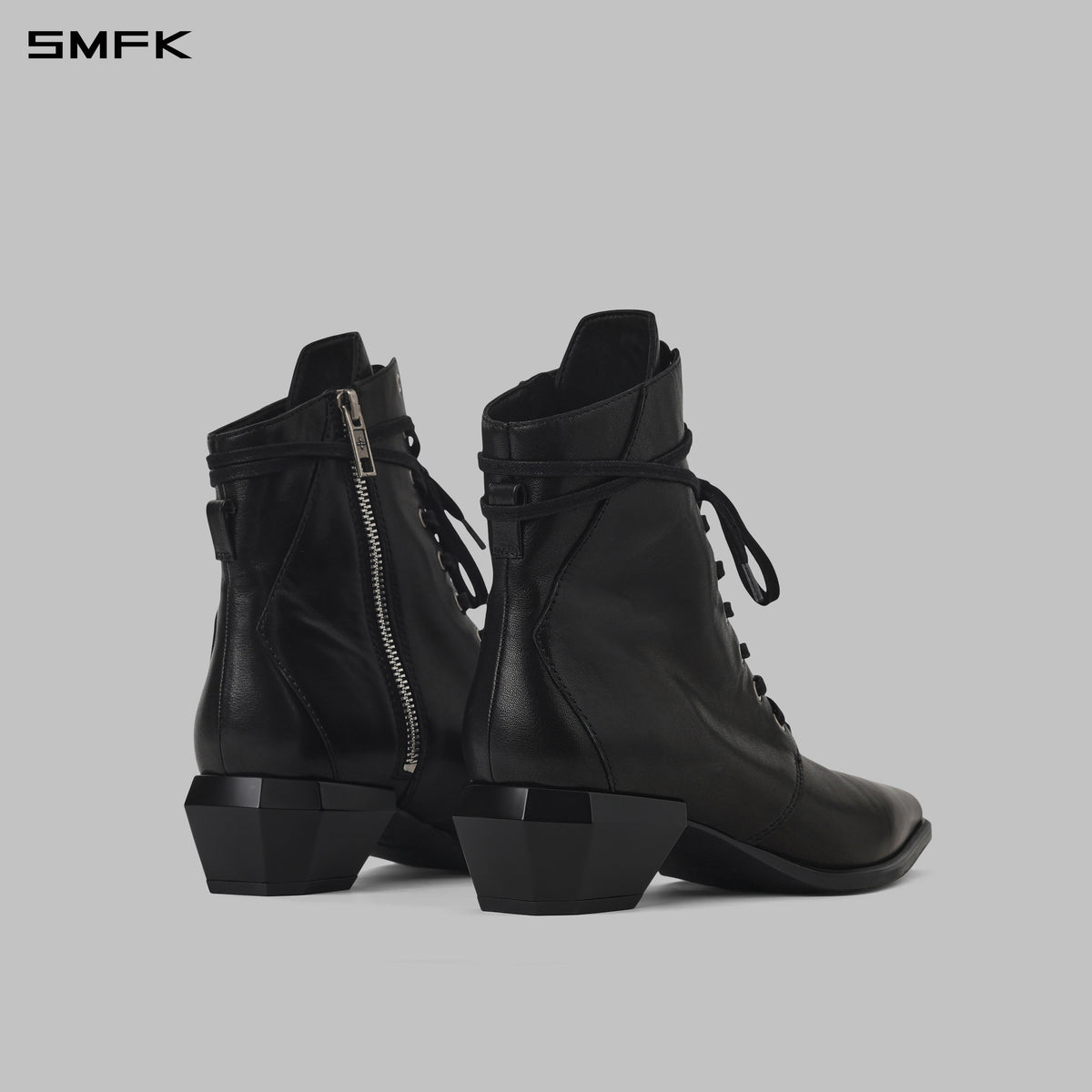 WIZARD MOTORCYCLE BOOTS/COW LEATHER/W WILD BLACK