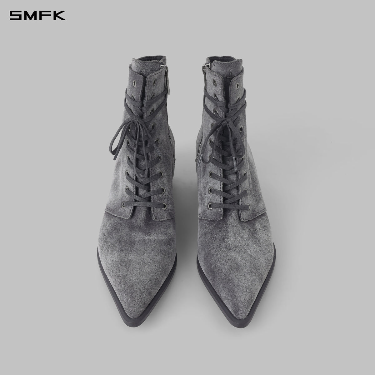 WIZARD MOTORCYCLE BOOTS/COW LEATHER/W DUSTY GREY