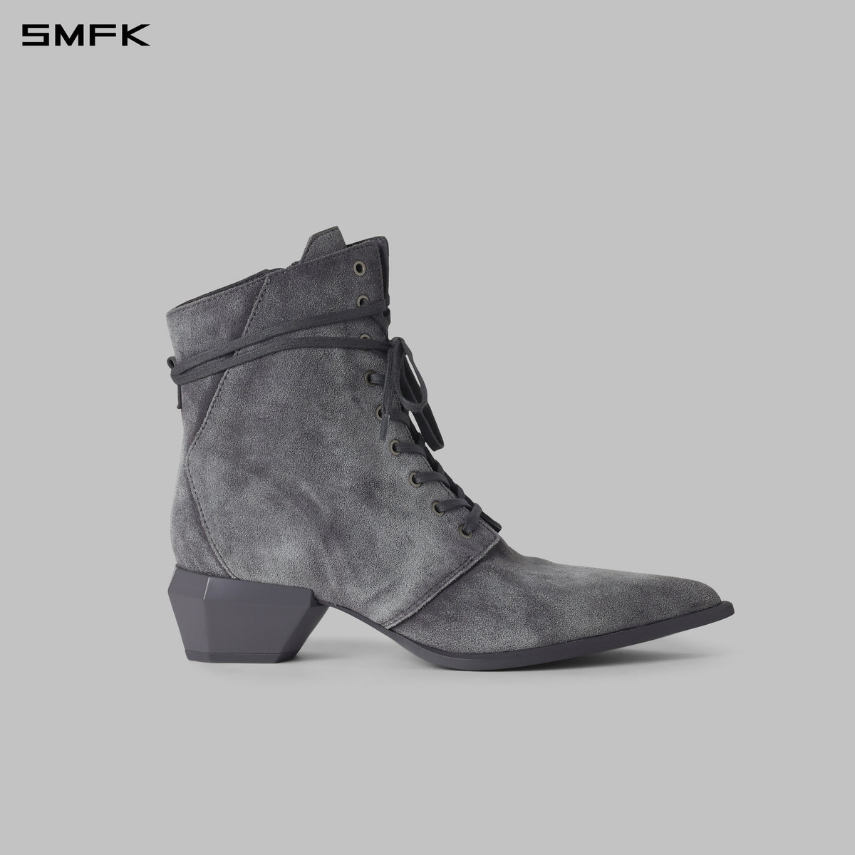 WIZARD MOTORCYCLE BOOTS/COW LEATHER/W DUSTY GREY