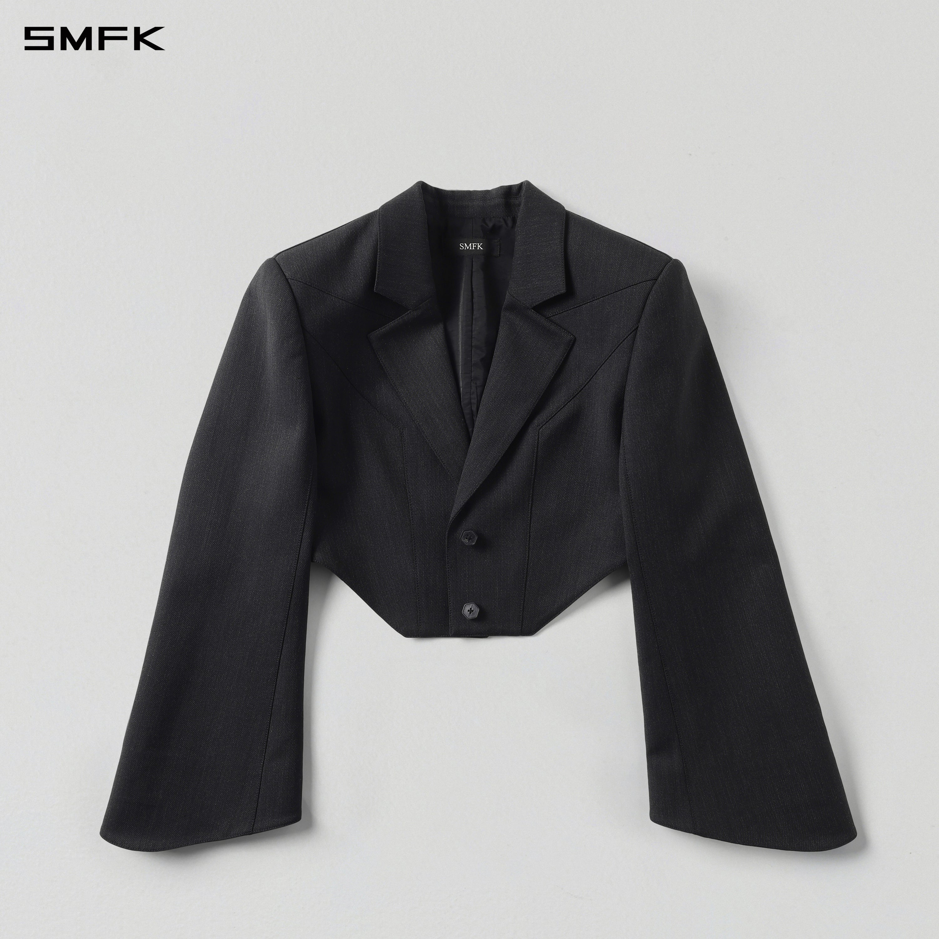 MYTH AEOLUS SHORT EVENING SUIT/WOOL+POLYESTER/W MIDNIGHT BLACK