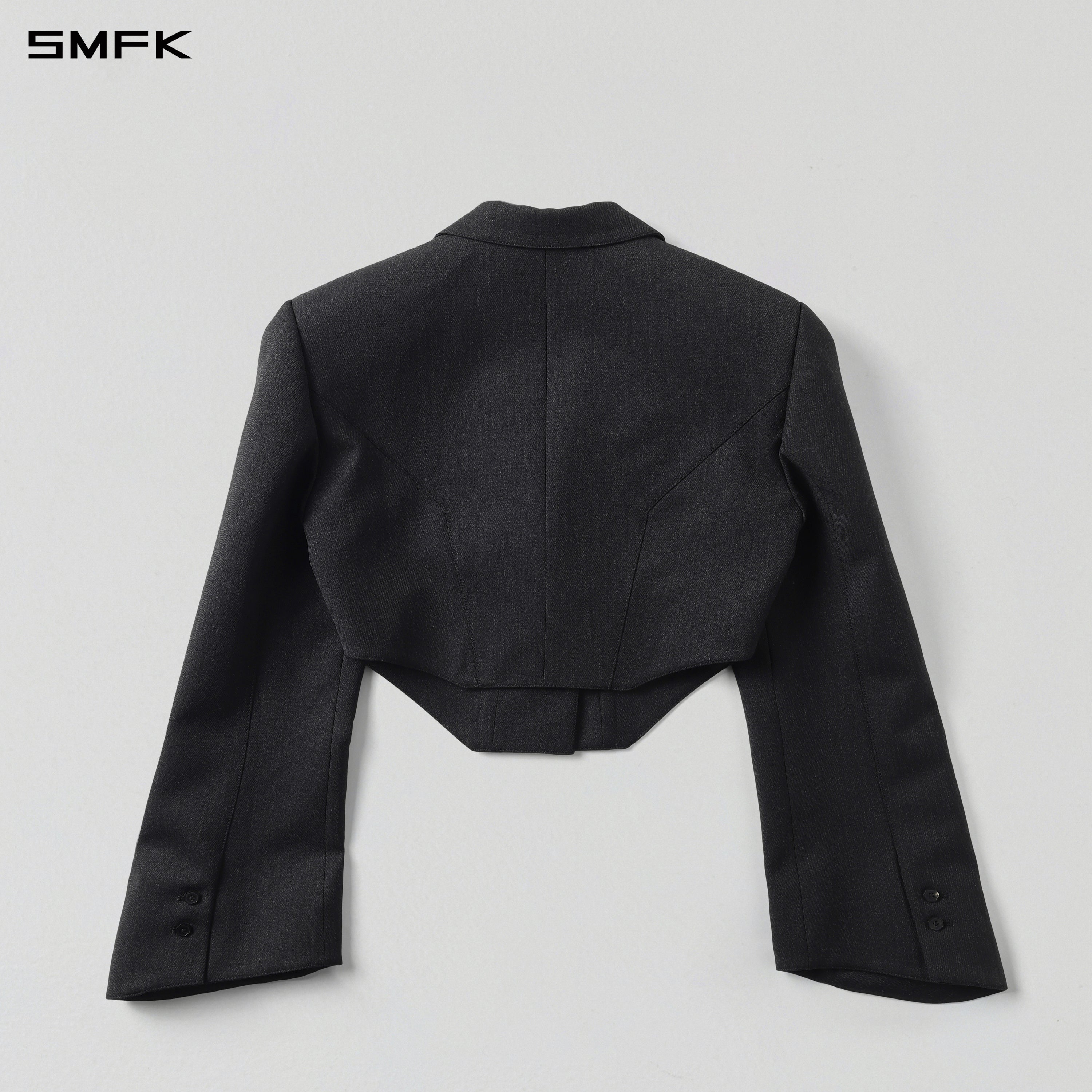 MYTH AEOLUS SHORT EVENING SUIT/WOOL+POLYESTER/W MIDNIGHT BLACK