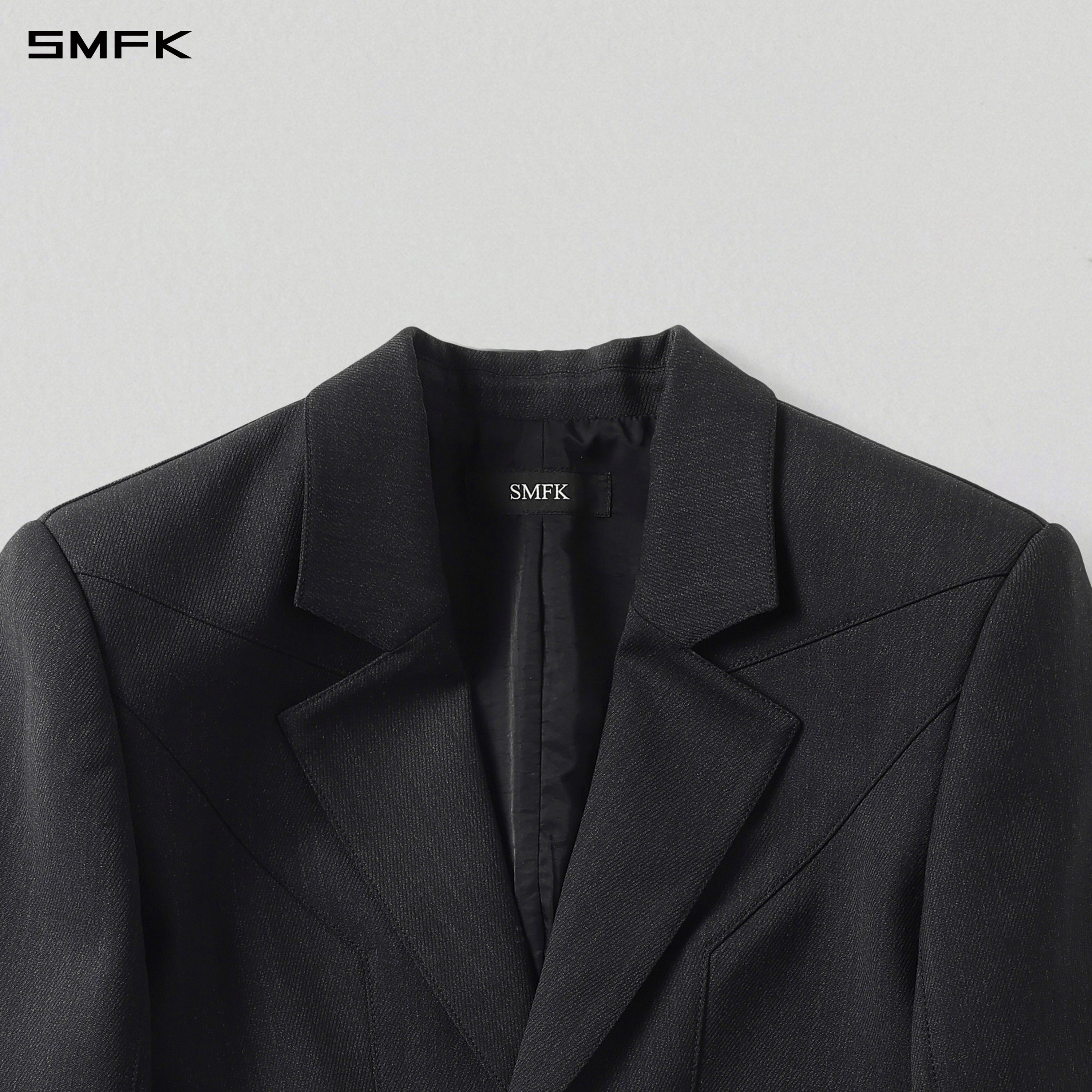 MYTH AEOLUS SHORT EVENING SUIT/WOOL+POLYESTER/W MIDNIGHT BLACK