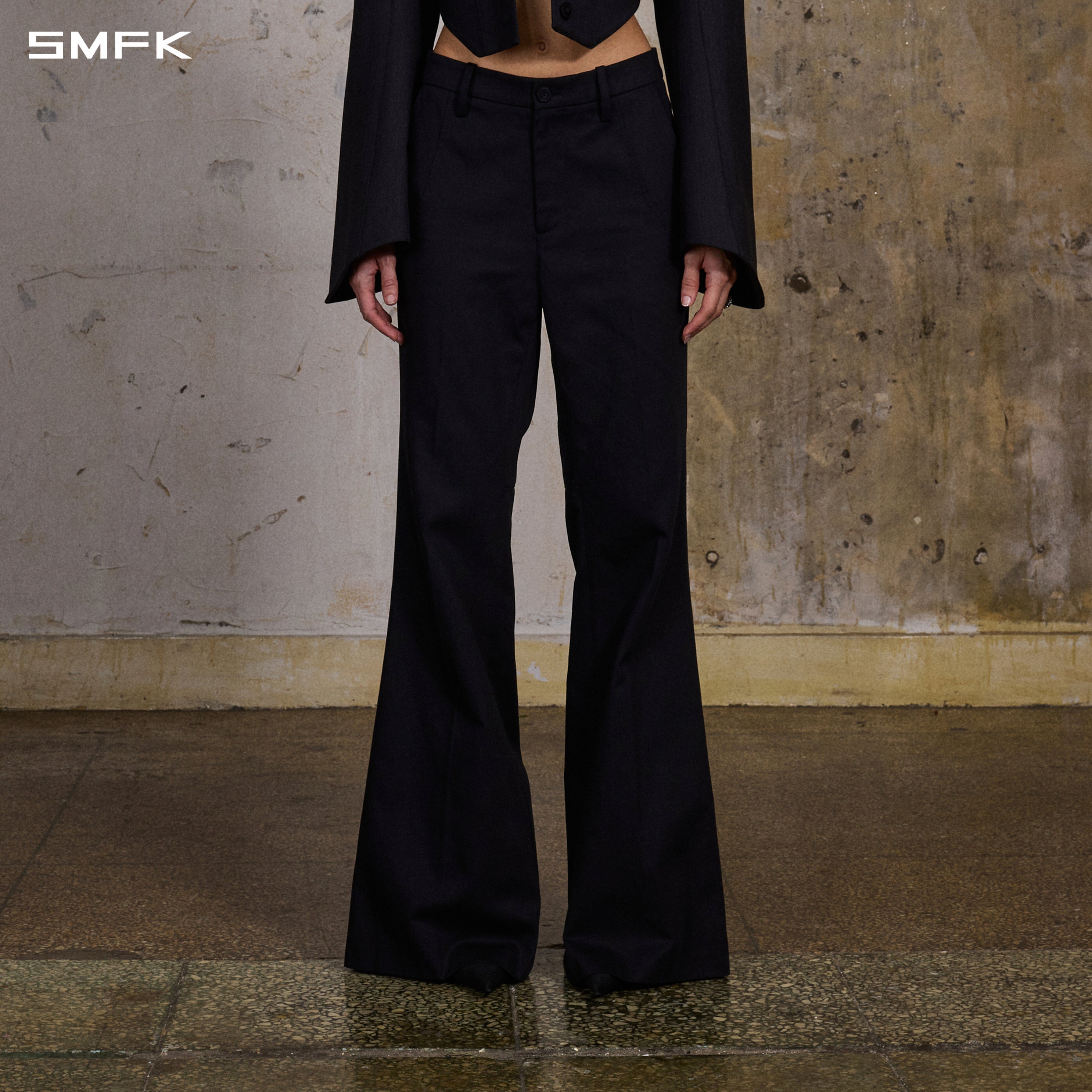 MIRAGE SIREN FORMAL PANTS/LENZING TENCEL+COTTON MIDNIGHT BLACK