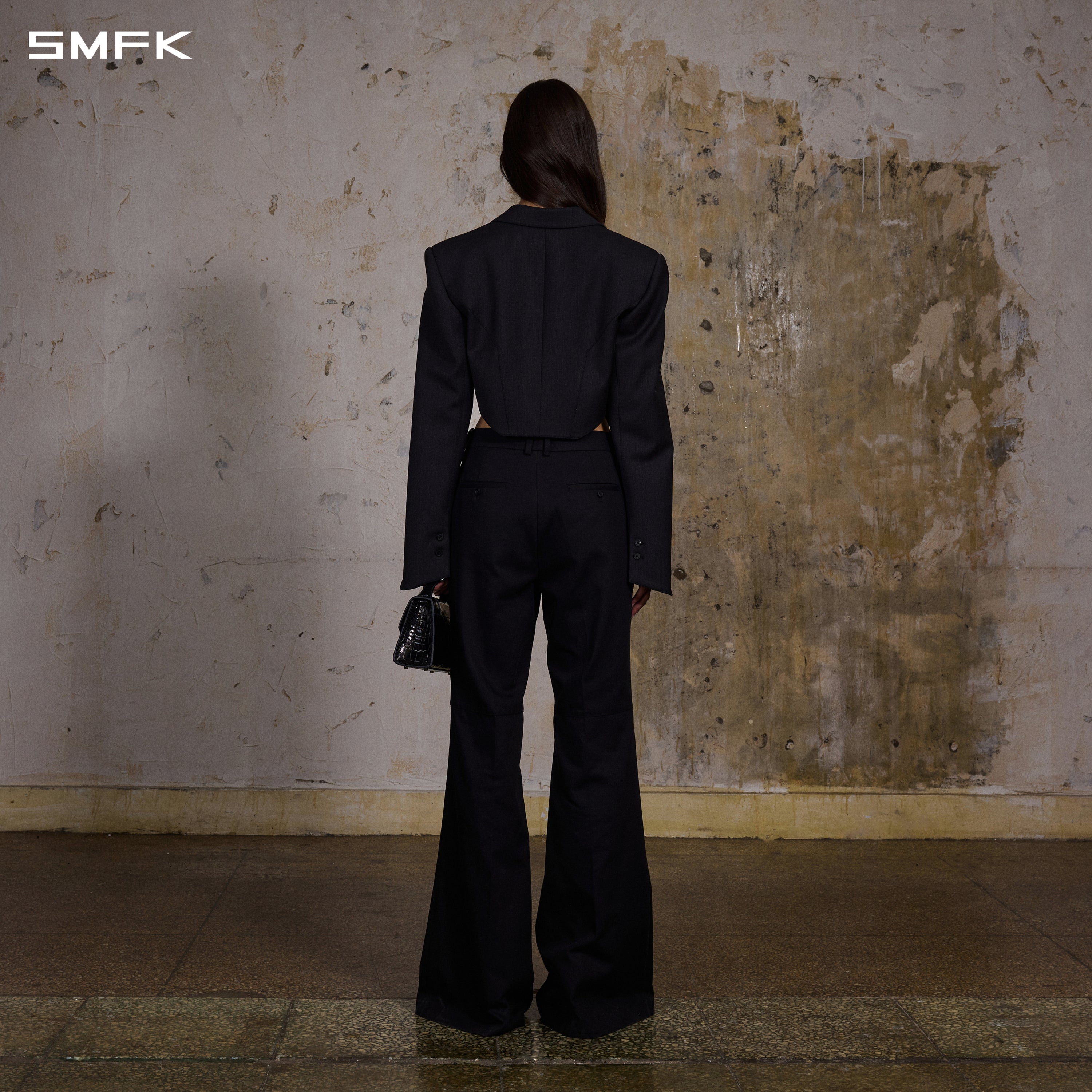 MIRAGE SIREN FORMAL PANTS/LENZING TENCEL+COTTON MIDNIGHT BLACK