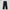 MIRAGE SIREN MIST LOOSE FORMAL PANTS/POLYESTER + WOOL/W MIDNIGHT BLACK