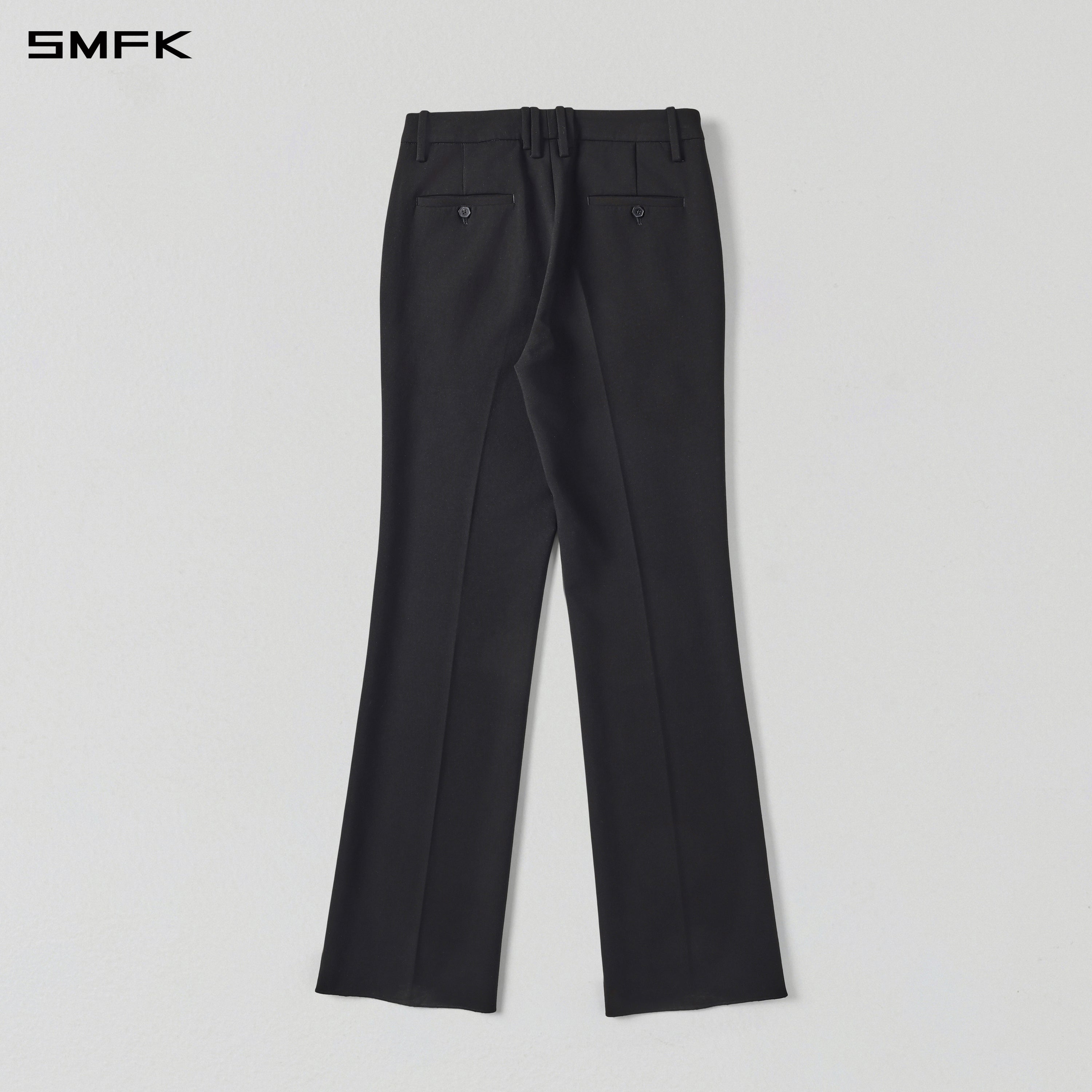 MIRAGE SIREN MIST SLIM FORMAL PANTS/POLYESTER+VISCOSE+SPANDEX+WOOL MIDNIGHT BLACK