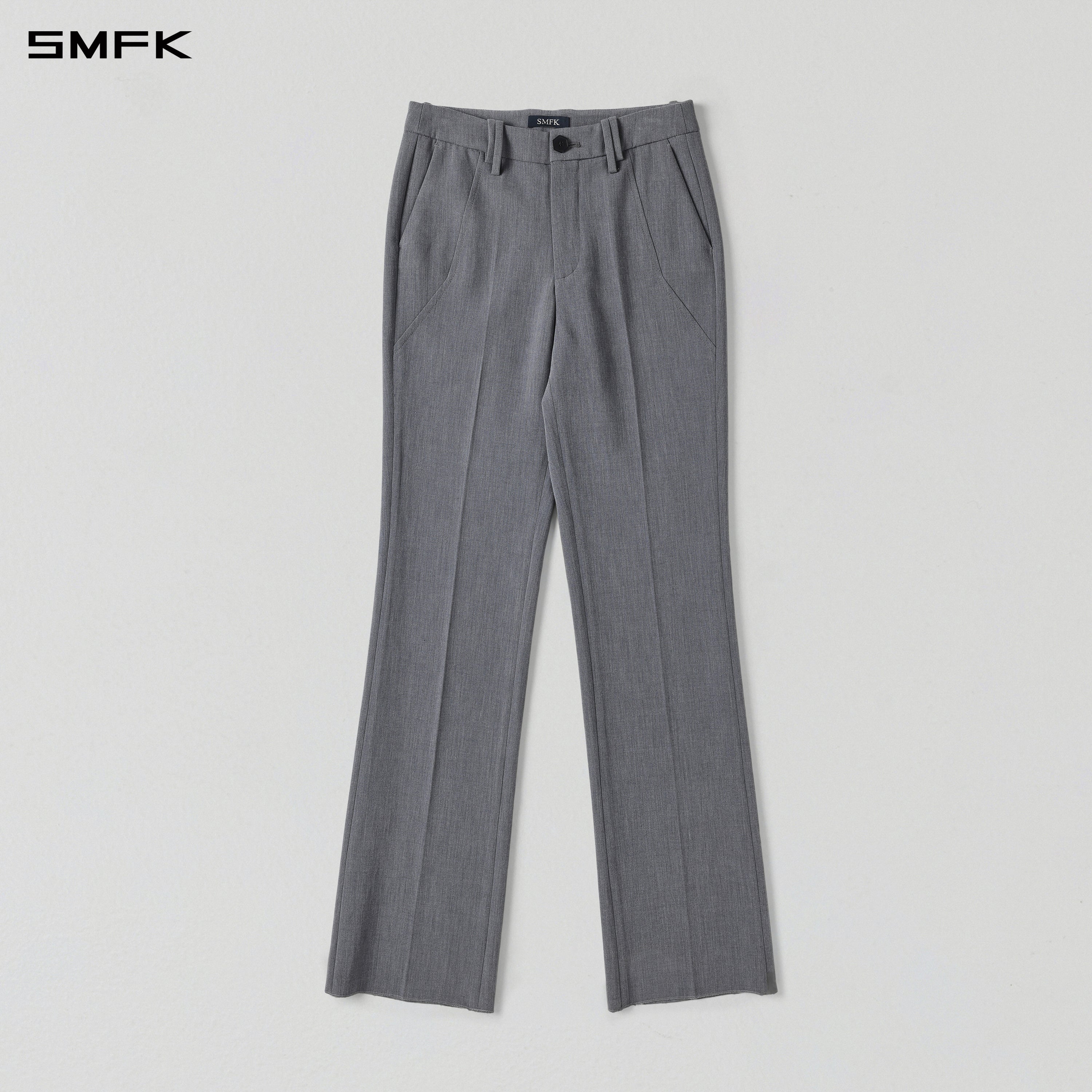 MIRAGE SIREN MIST SLIM FORMAL PANTS/POLYESTER+VISCOSE+SPANDEX+WOOL STORM GREY