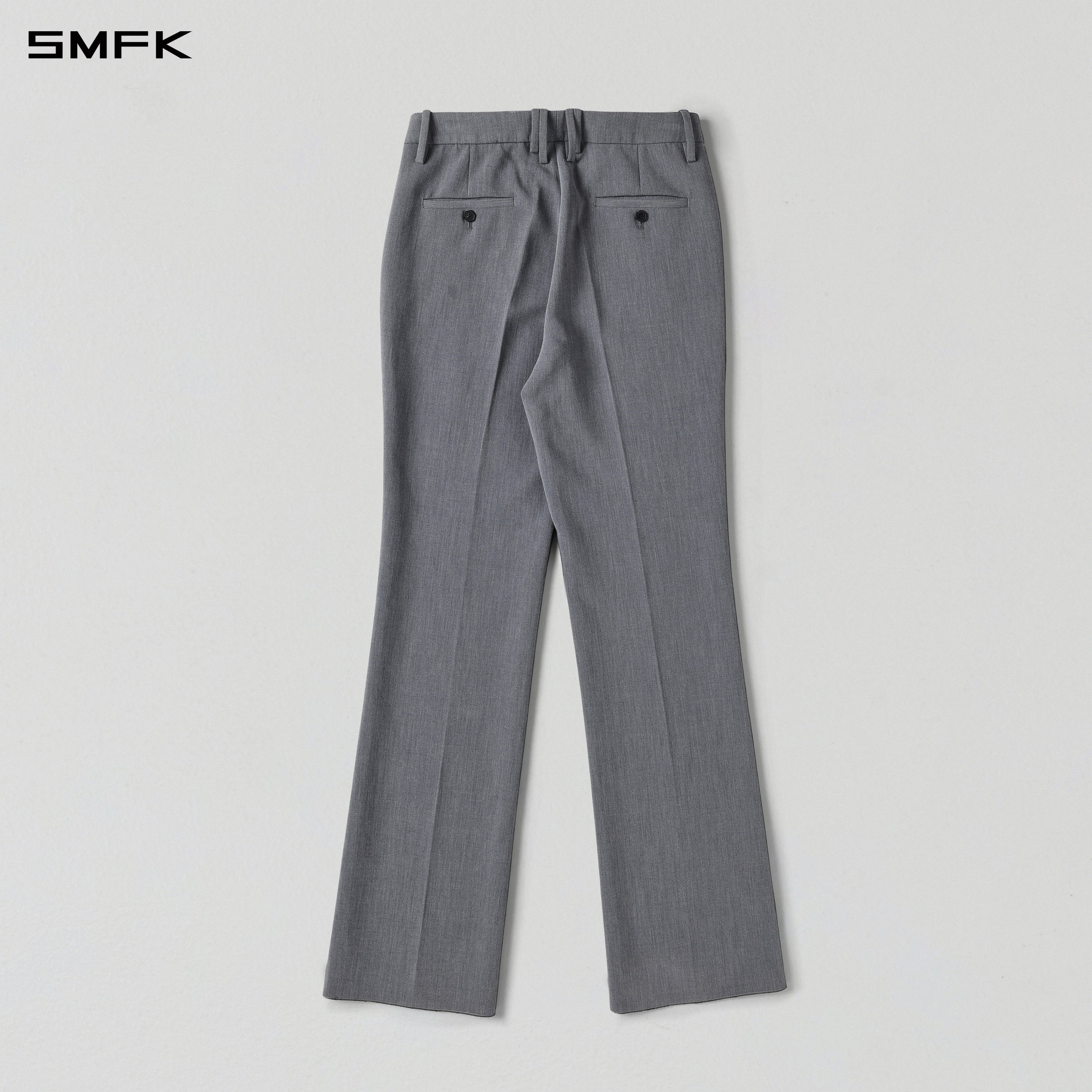 MIRAGE SIREN MIST SLIM FORMAL PANTS/POLYESTER+VISCOSE+SPANDEX+WOOL STORM GREY