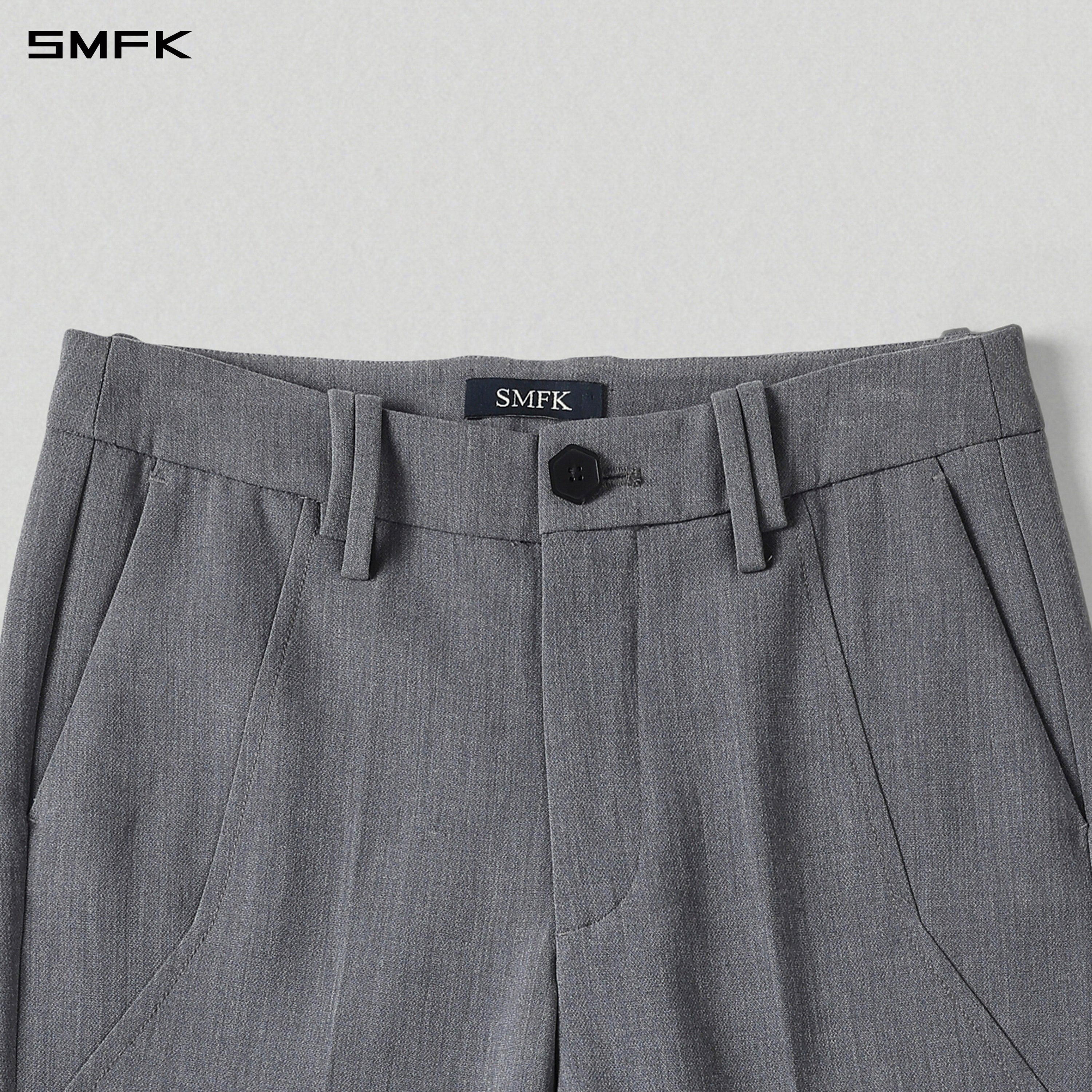 MIRAGE SIREN MIST SLIM FORMAL PANTS/POLYESTER+VISCOSE+SPANDEX+WOOL STORM GREY