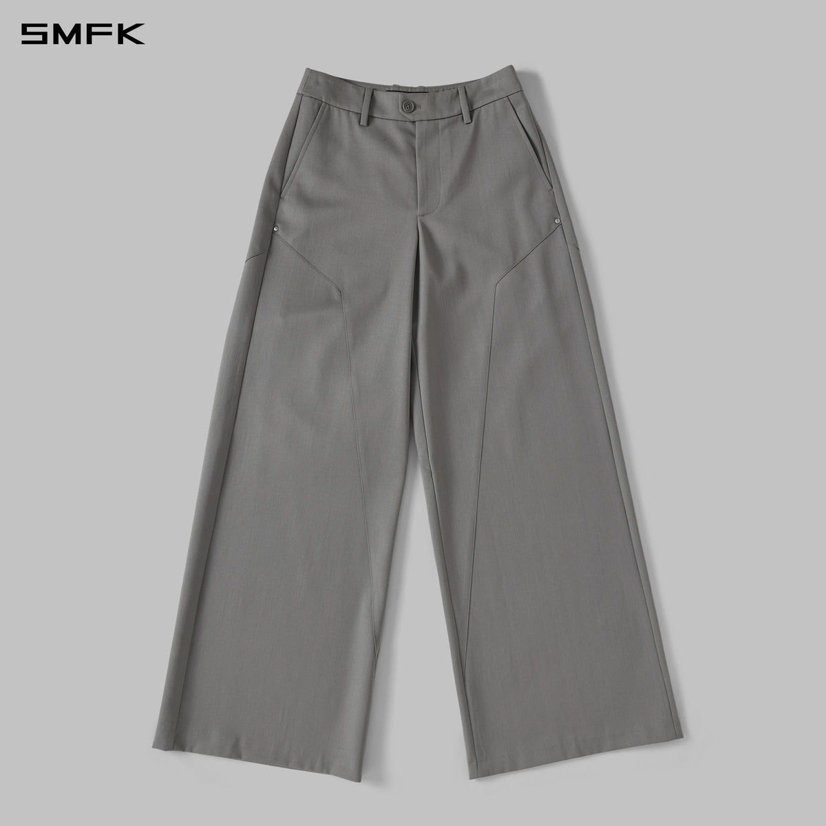 MYTH AEOLUS SYMMETRY TOWER FORMAL PANTS/WOOL/W MIST GREY
