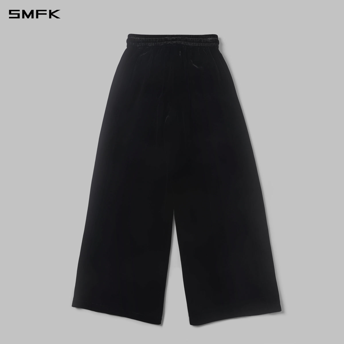 MYTH AEOLUS SYMMETRY TOWER VELVET LOOSE PANTS/SILK VELVET BLACK VELVET