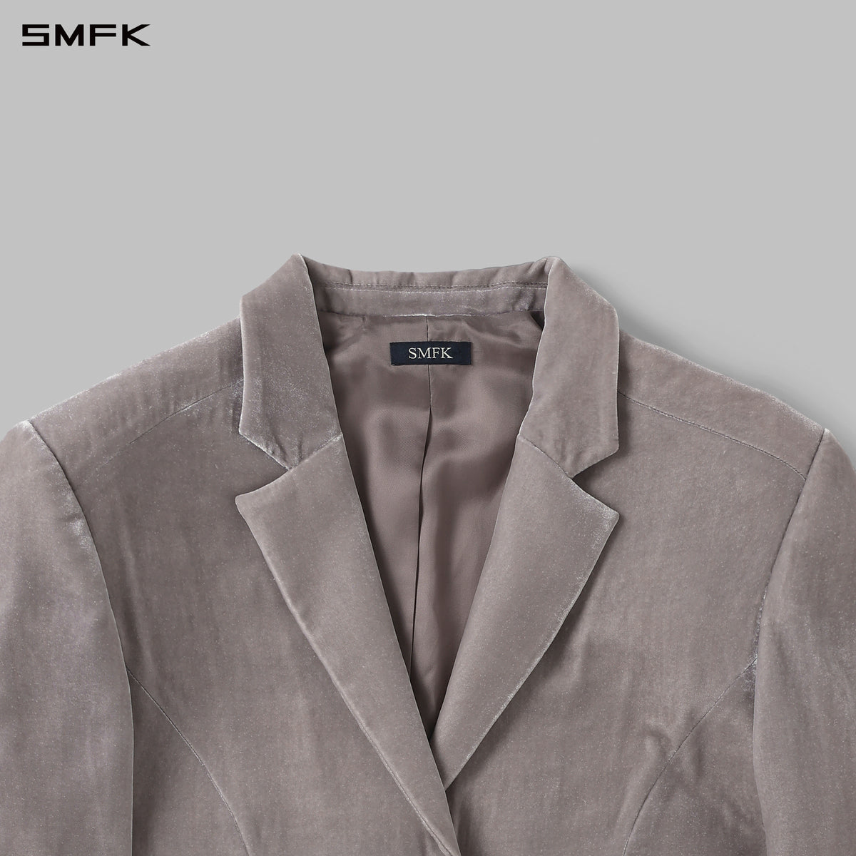 MYTH AEOLUS SYMMETRY LOOSE FORMAL SUIT/SILK VELVET/U SLIVER VELVET