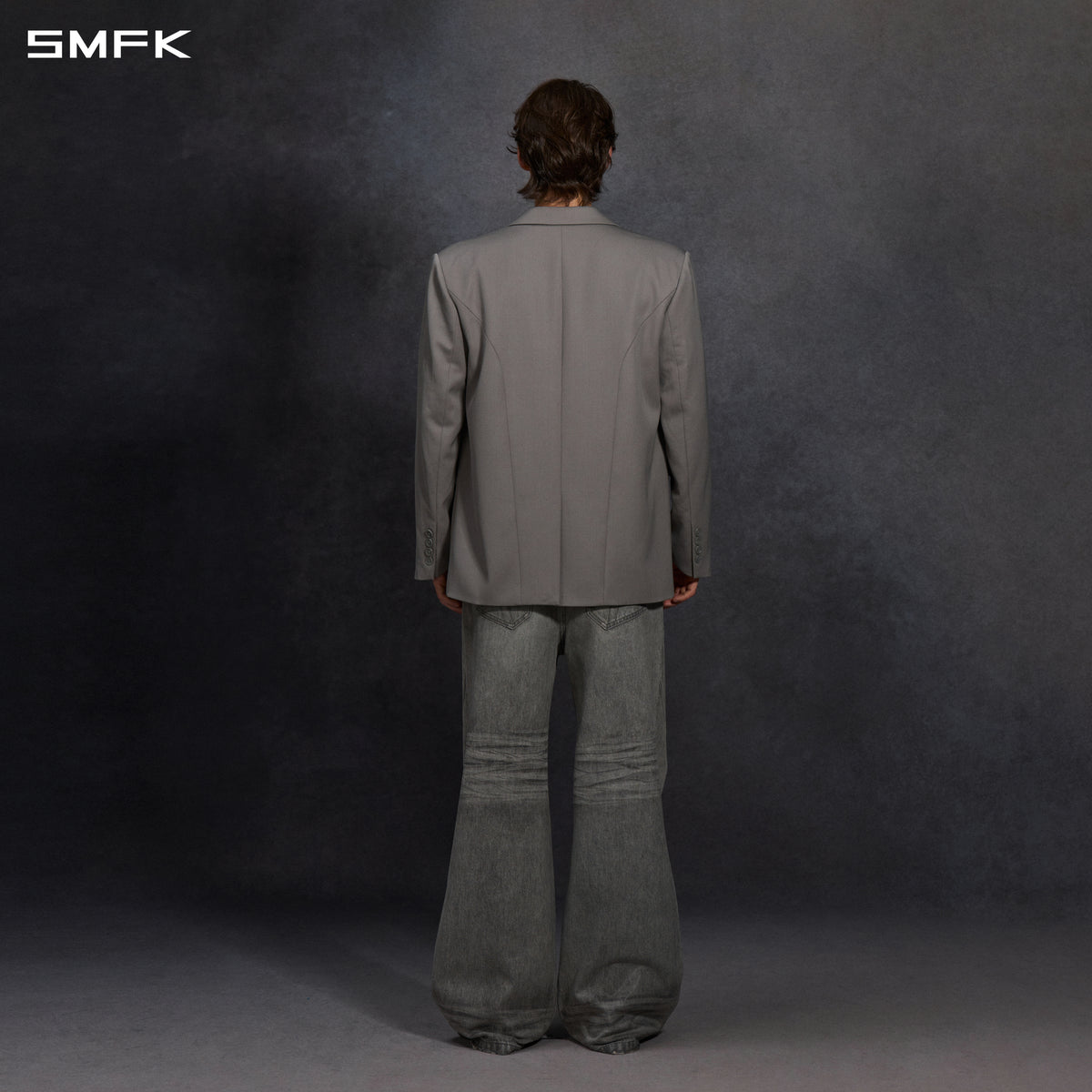 MYTH AEOLUS SYMMETRY LOOSE FORMAL SUIT/WOOL/U MIST GREY