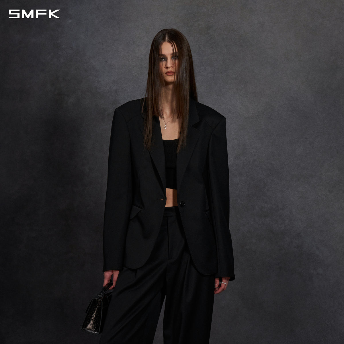MYTH AEOLUS SYMMETRY SLIM FORMAL SUIT/WOOL WILD BLACK