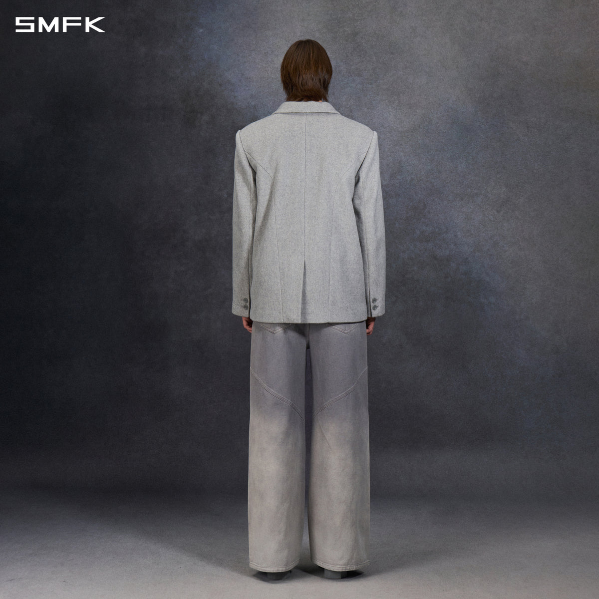 MYTH AEOLUS SYMMETRY LOOSE SUIT/WOOLEN/U MIST GREY
