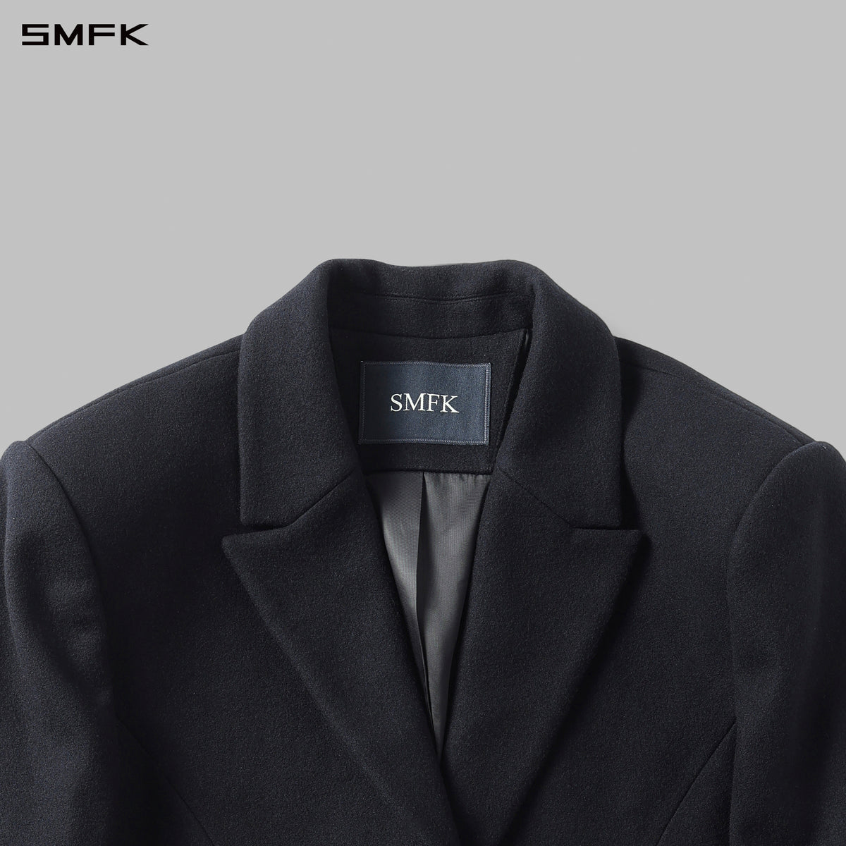 MYTH AEOLUS SYMMETRY LOOSE SUIT/WOOLEN/U WILD BLACK