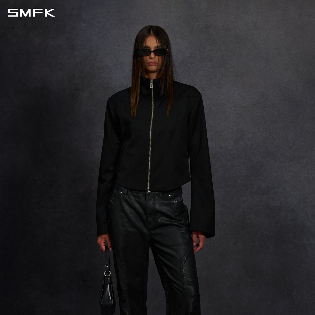 MYTH AEOLUS SYMMETRY FORMAL LAPEL JACKET/WOOL WILD BLACK