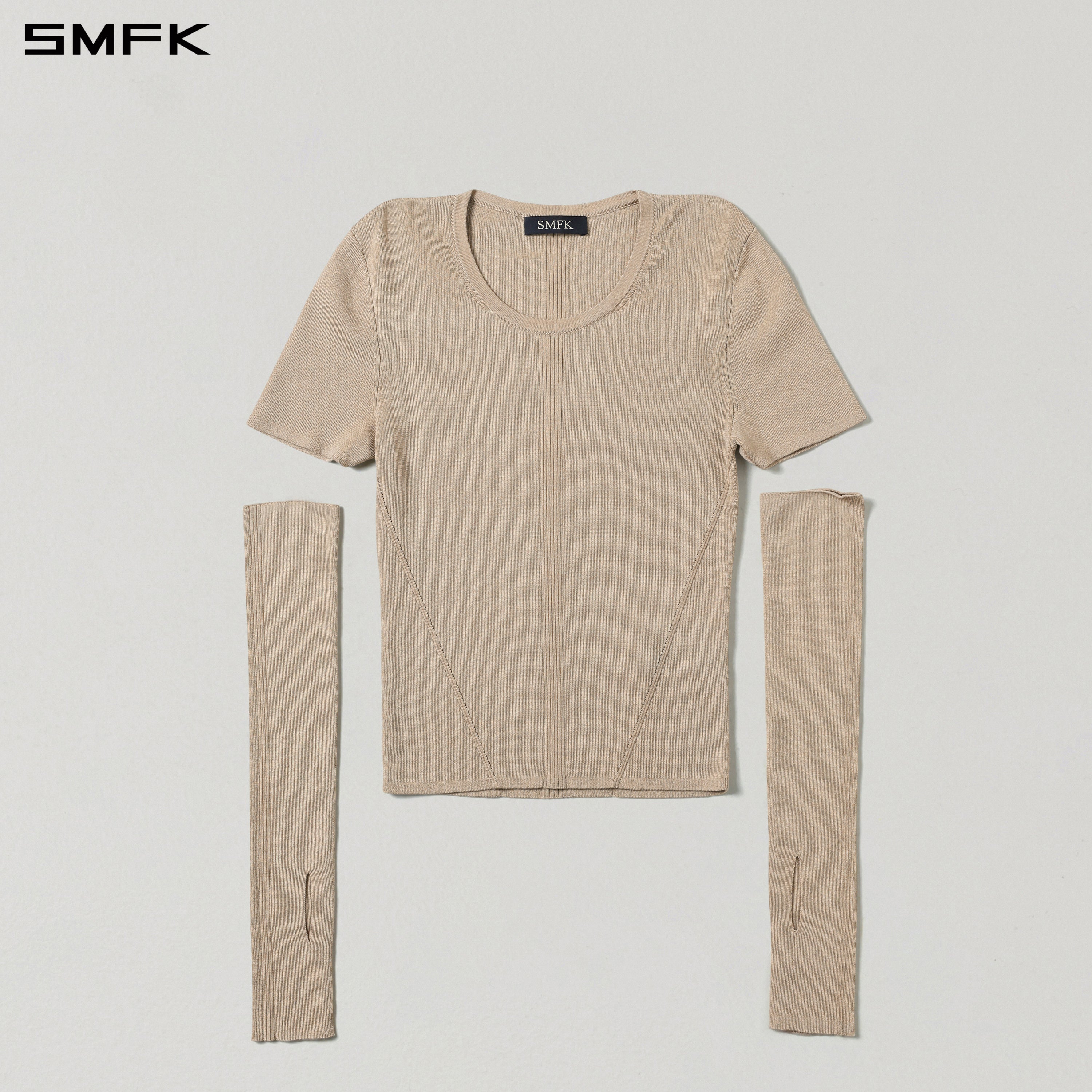 MYTH SIREN EVENING SLIM KNIT TEE/TENCEL+SILK FRESH SKIN