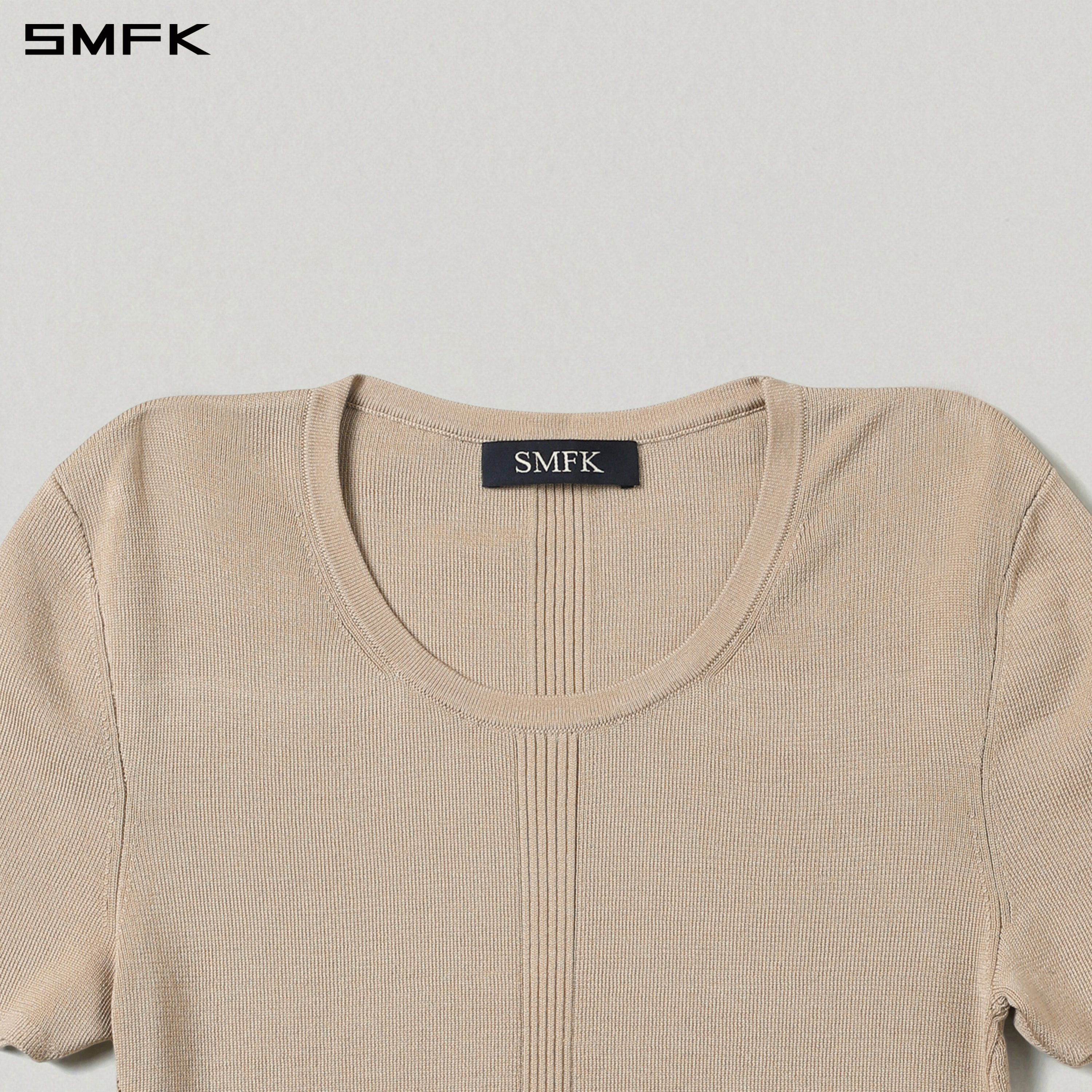 MYTH SIREN EVENING SLIM KNIT TEE/TENCEL+SILK FRESH SKIN