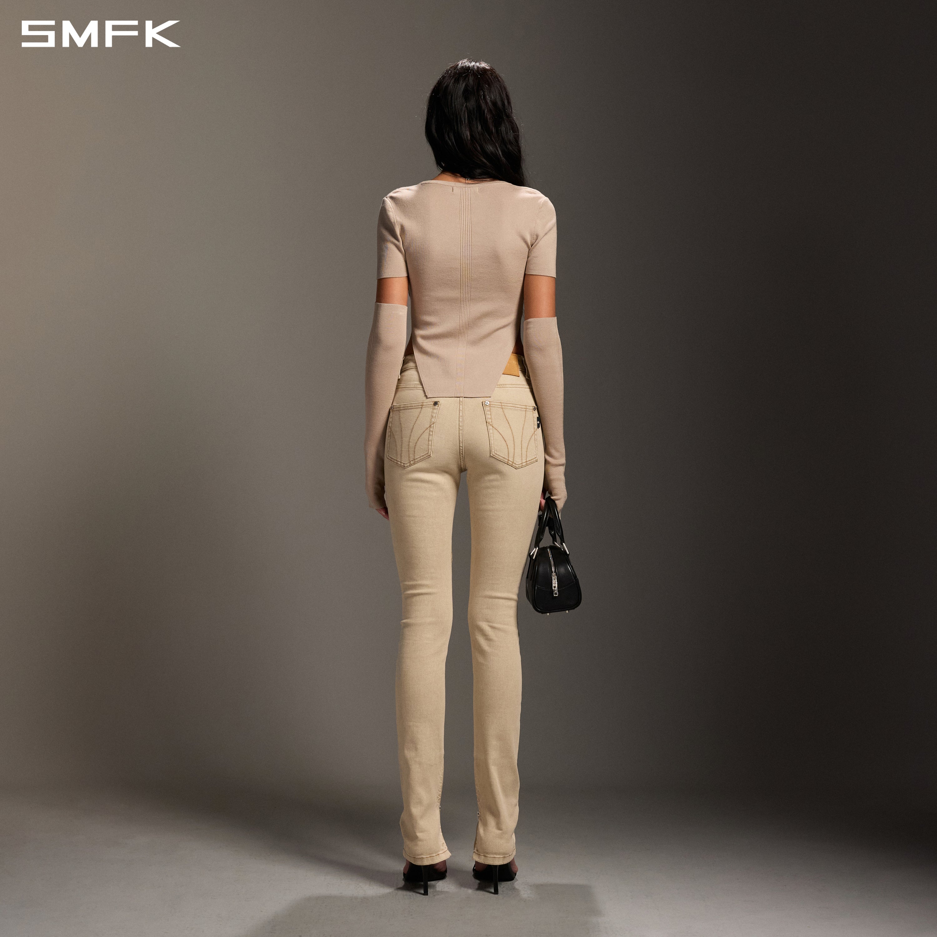 MYTH SIREN SLIM KNIT TEE/TENCEL+SILK FRESH SKIN