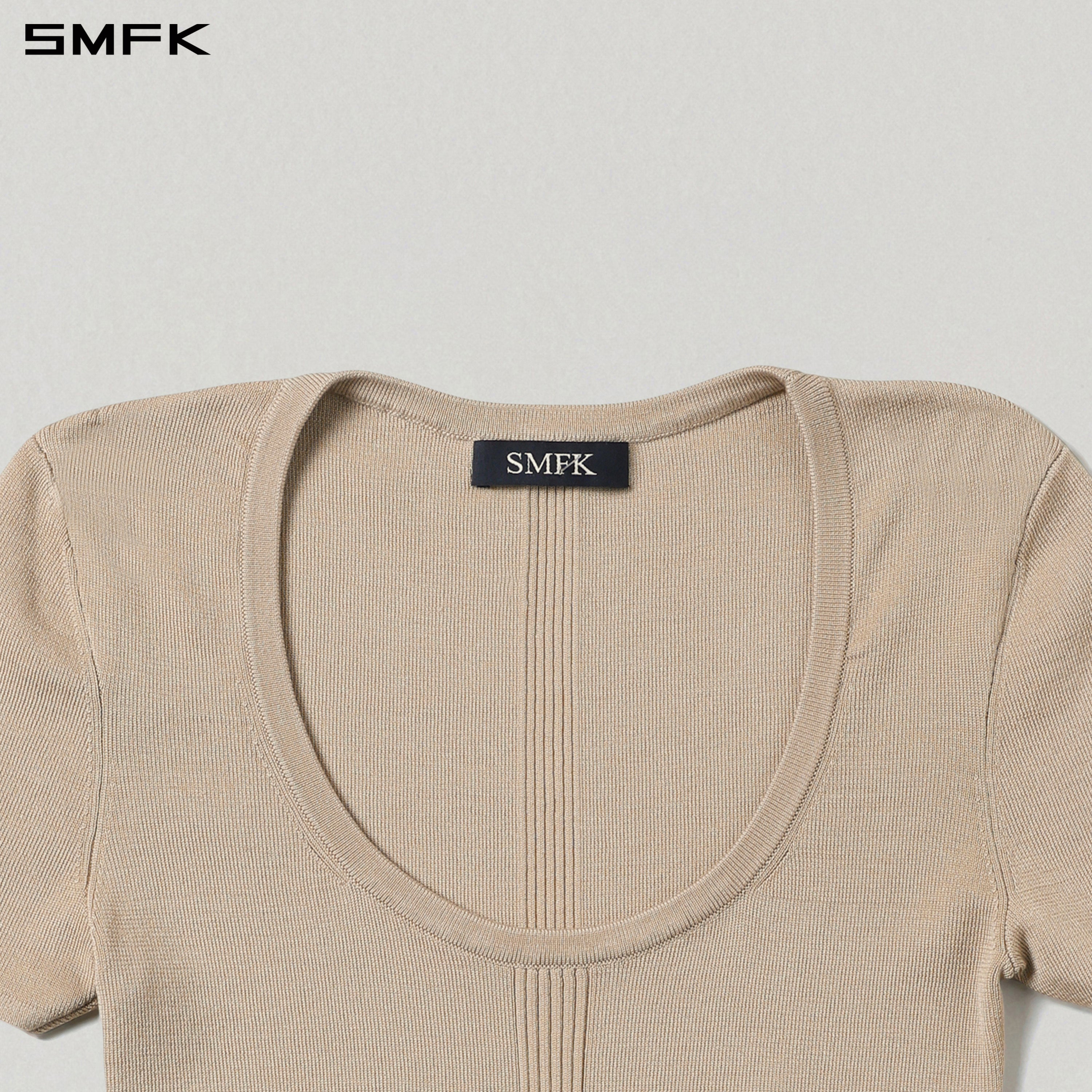 MYTH SIREN SLIM KNIT TEE/TENCEL+SILK FRESH SKIN