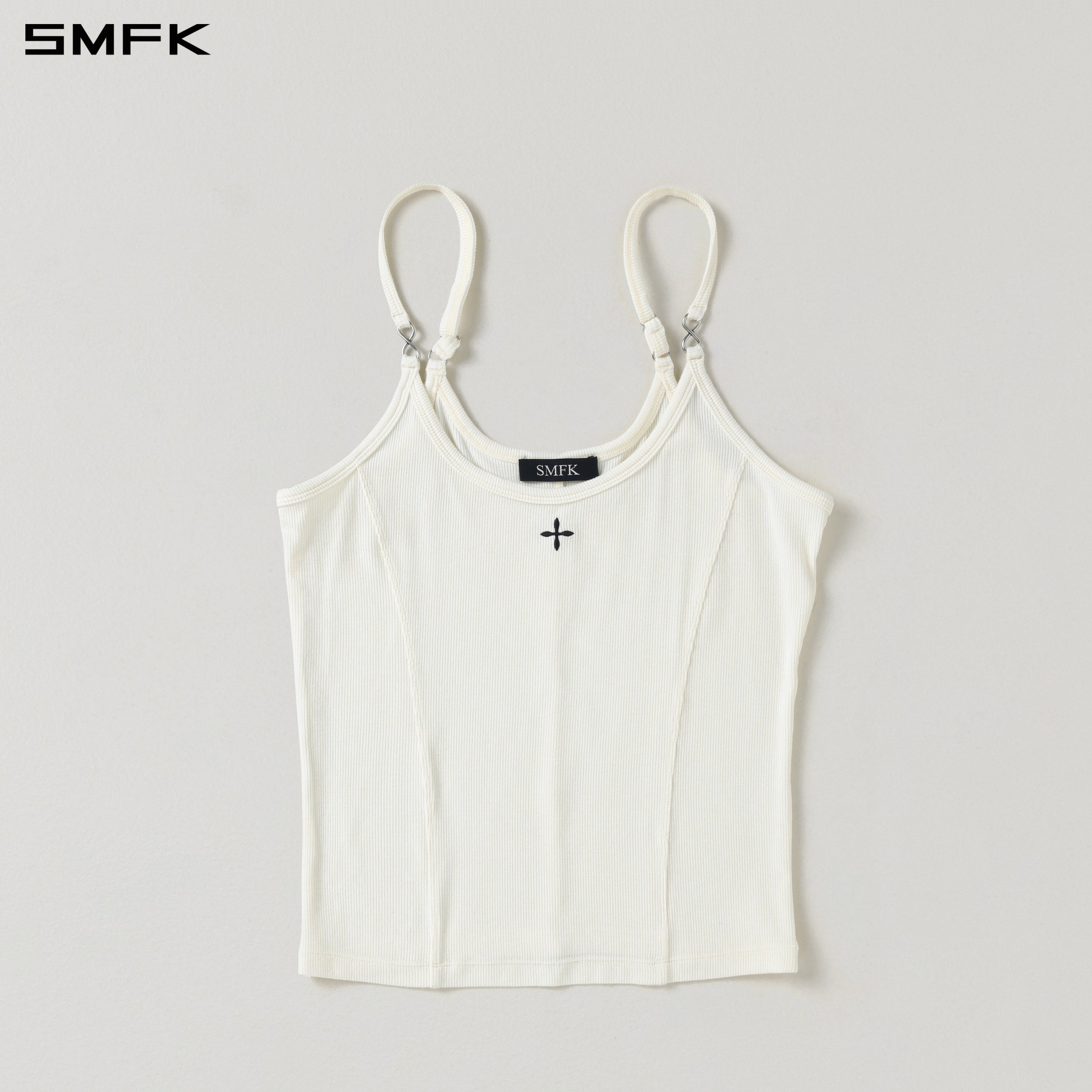 PERMANENT INFINITY SPORTS CAMISOLE/ACETATE+VISCOSE+ACRYLIC+SPANDEX+WOOL CLOUD WHITE
