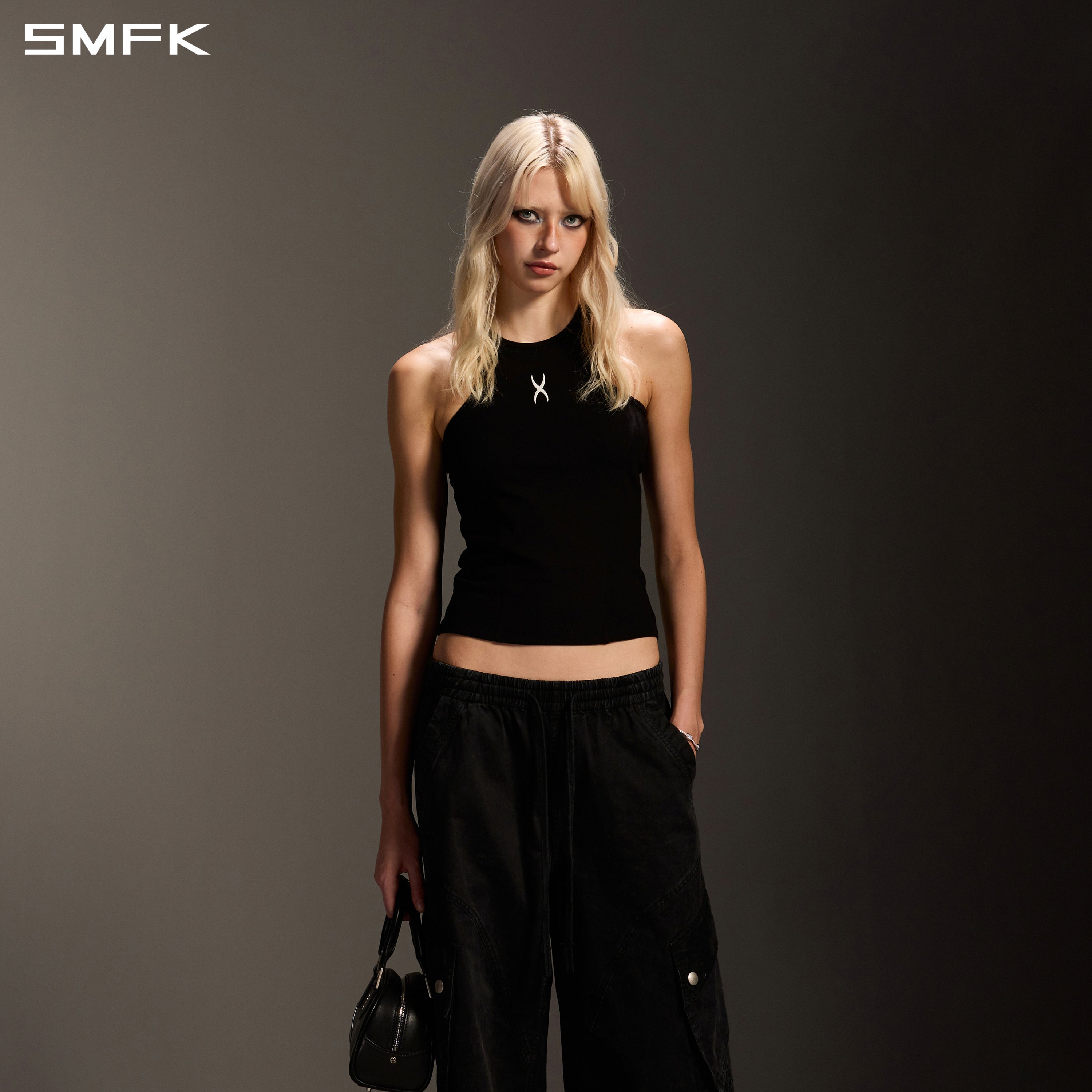 PERMANENT DNA SPORTS TANK/ACETATE+LENZING MODAL WILD BLACK