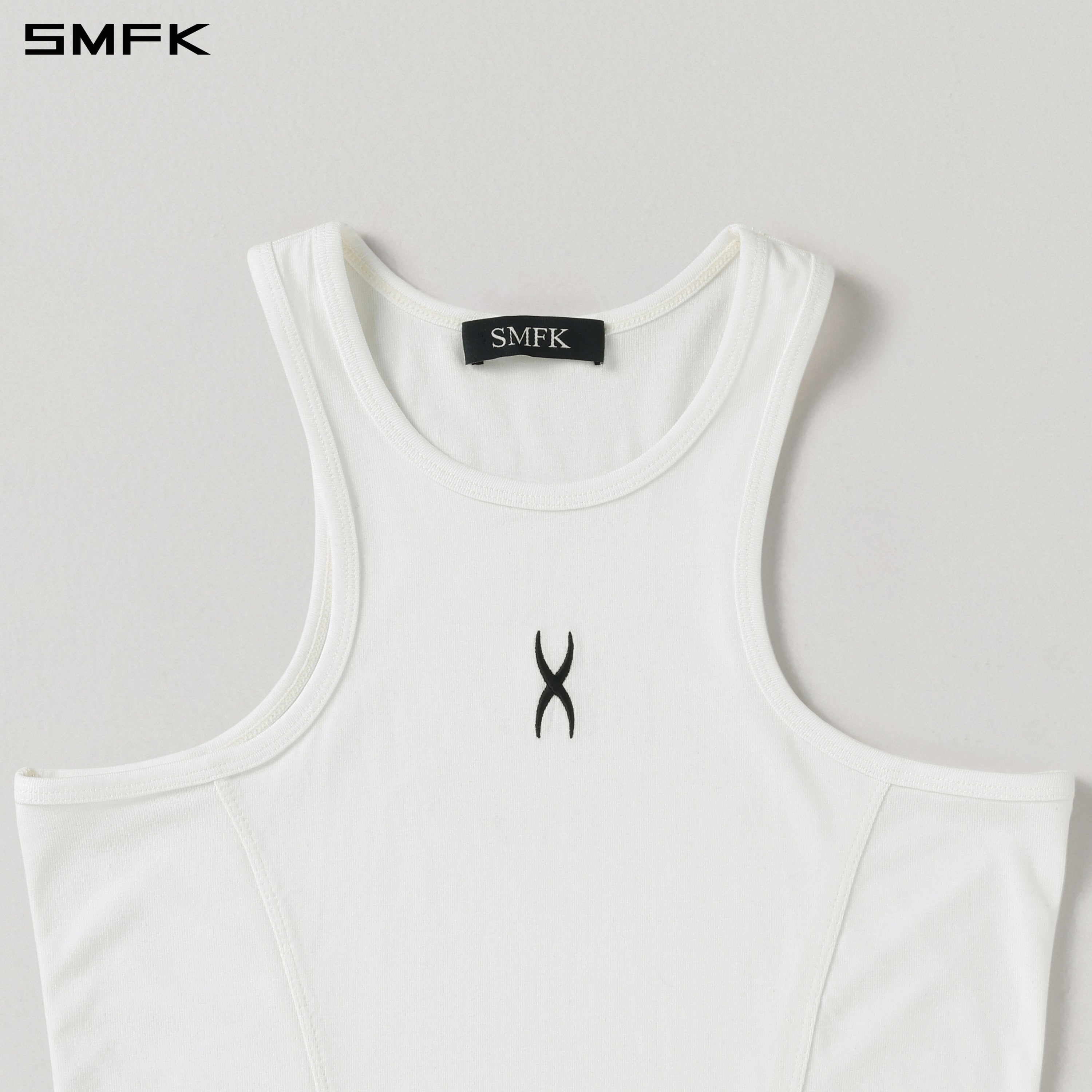 PERMANENT DNA SPORTS TANK/ACETATE+LENZING MODAL CLOUD WHITE