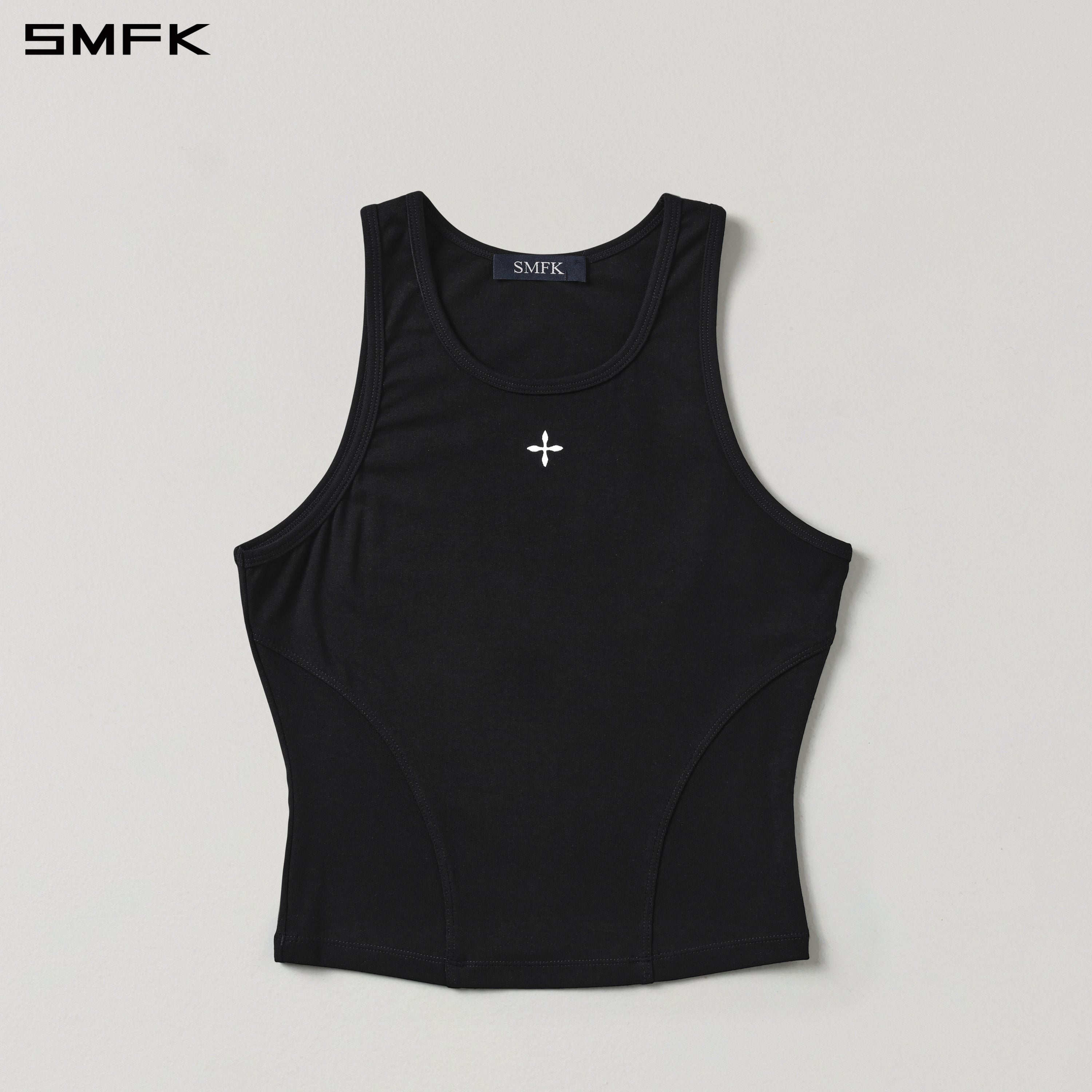 MYTH SEER SLIM SPORTS TANK/ACETATE+LENZING MODAL WILD BLACK