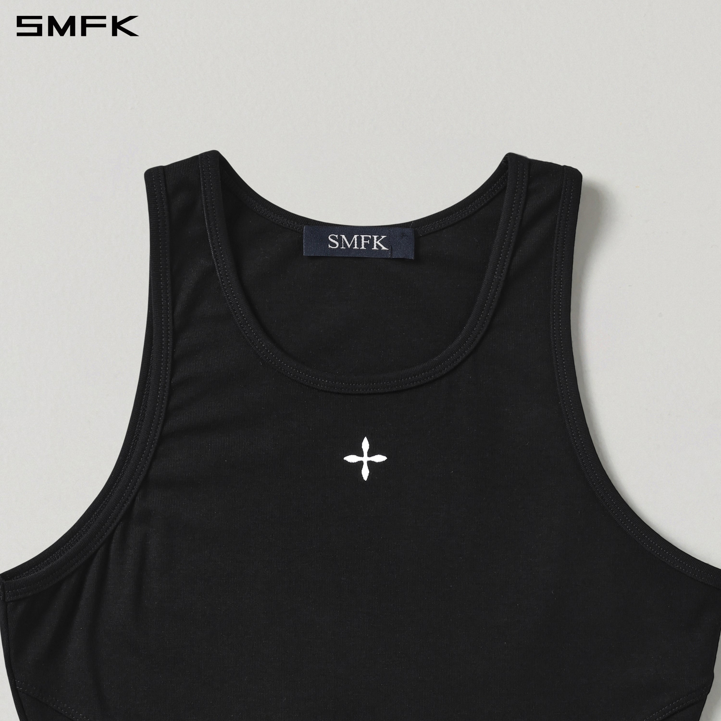 MYTH SEER SLIM SPORTS TANK/ACETATE+LENZING MODAL WILD BLACK