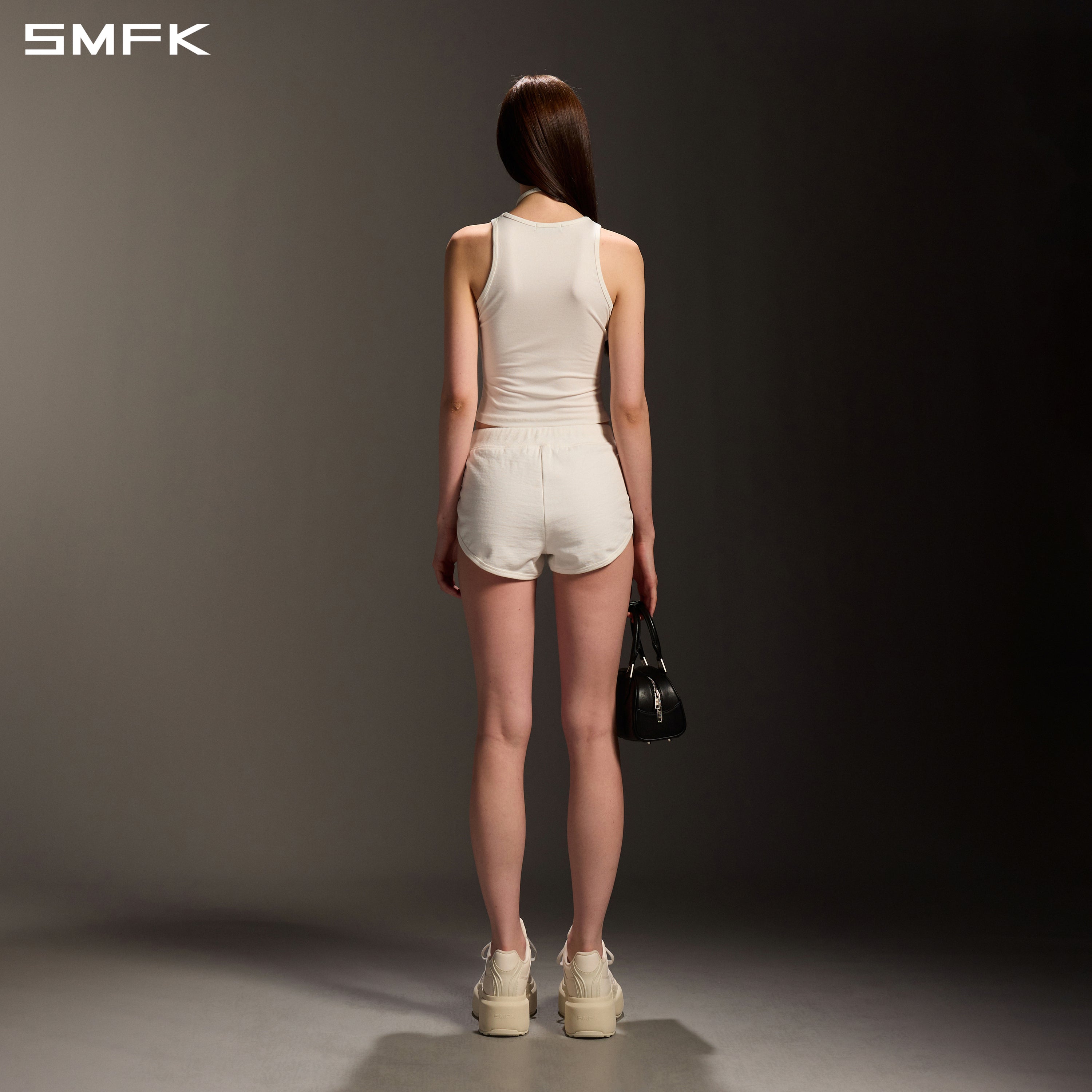 MYTH SEER SLIM SPORTS TANK/ACETATE+LENZING MODAL CLOUD WHITE