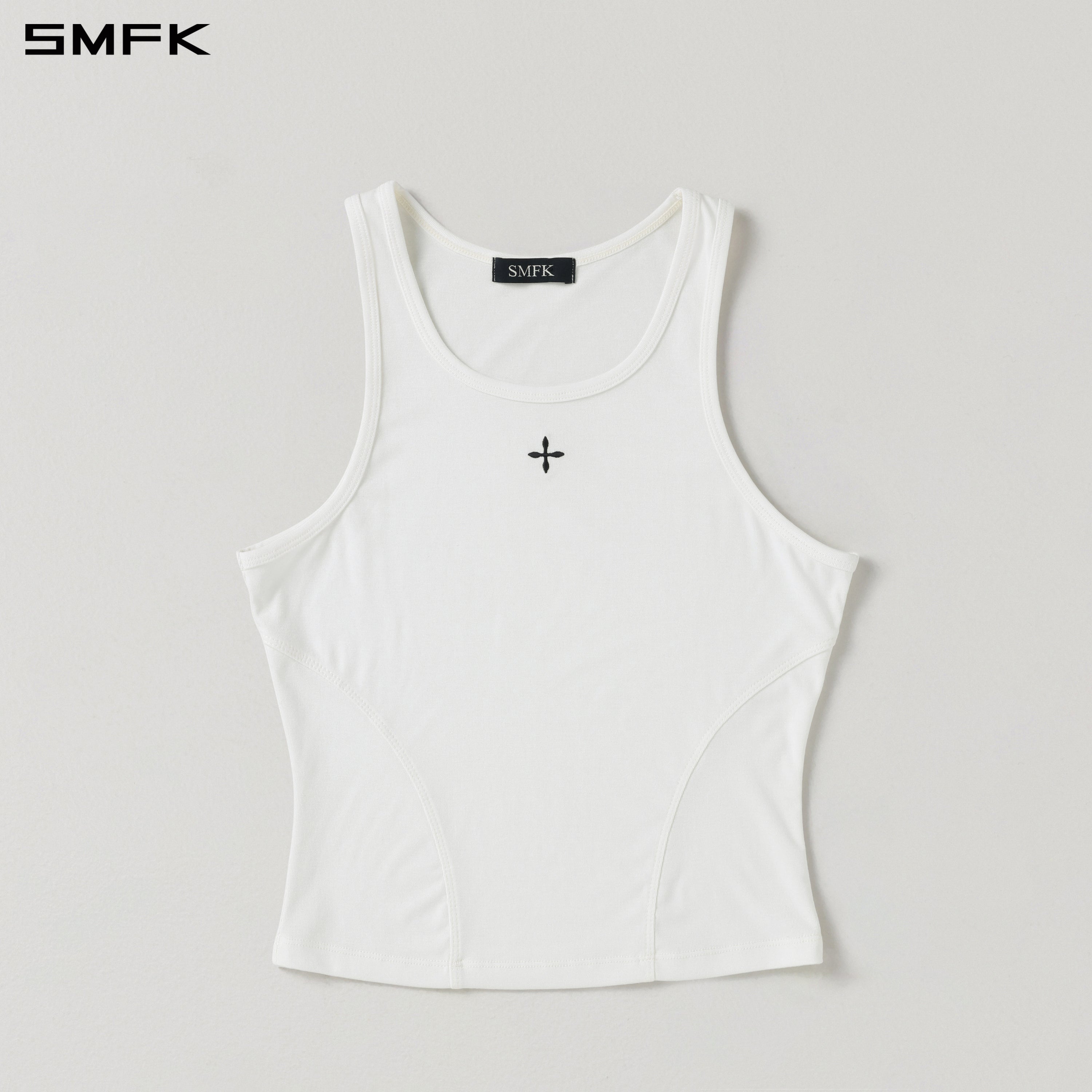 MYTH SEER SLIM SPORTS TANK/ACETATE+LENZING MODAL CLOUD WHITE