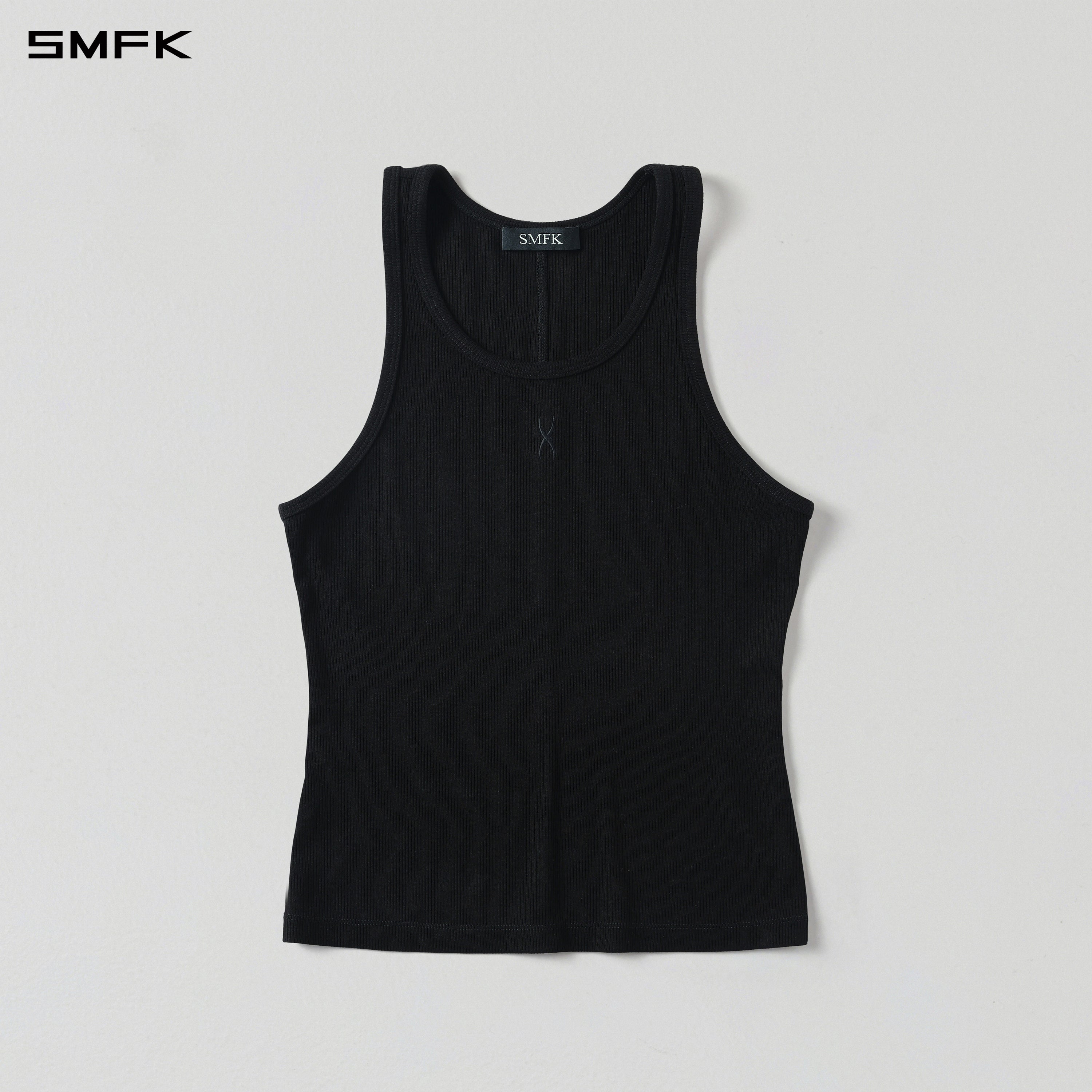 MYTH AEOLUS SLIM SPORTS VEST/ACETATE+VISCOSE+ACRYLIC+SPANDEX+WOOL/W MIDNIGHT BLACK