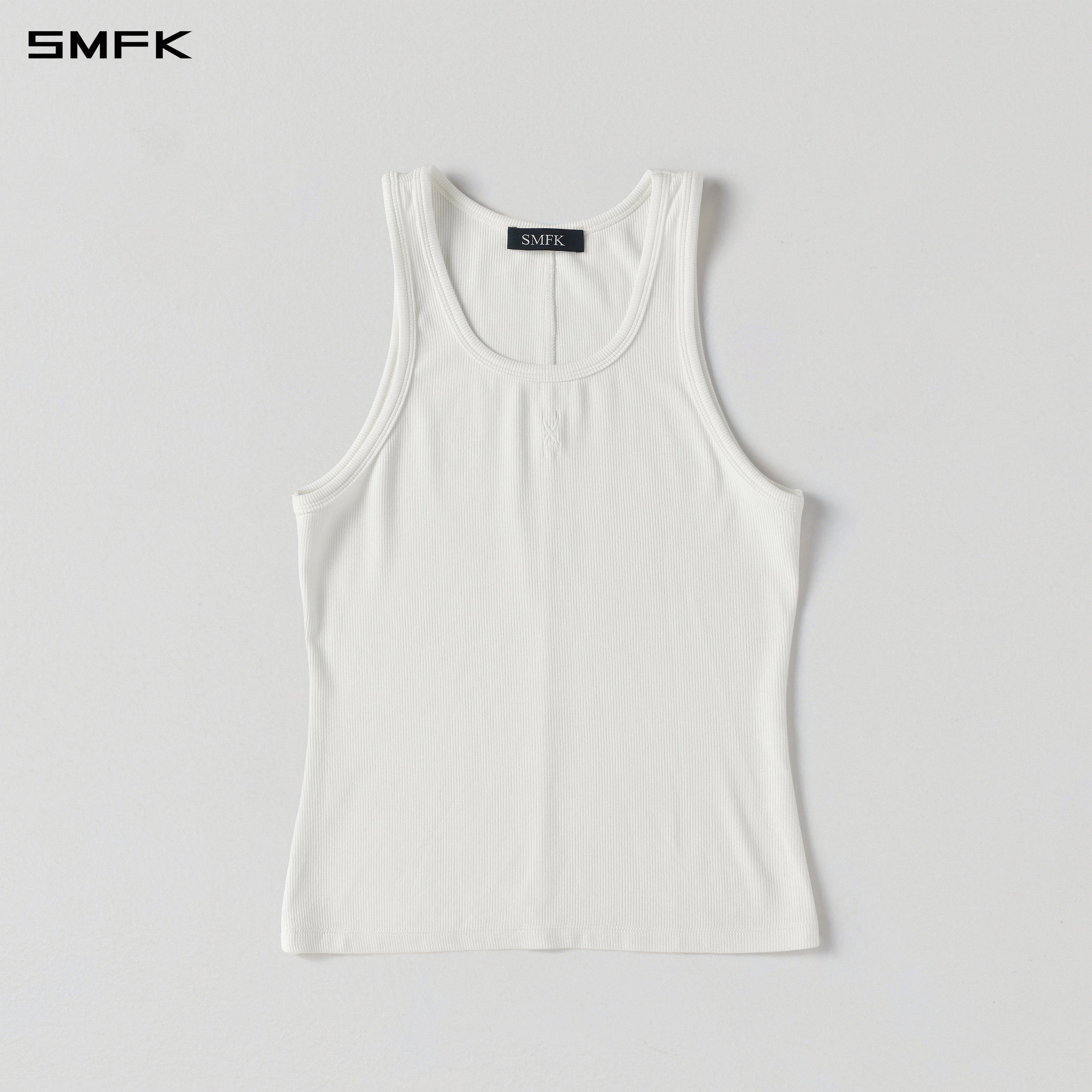 MYTH AEOLUS SLIM SPORTS VEST/ACETATE+VISCOSE+ACRYLIC+SPANDEX+WOOL/W CLOUD WHITE
