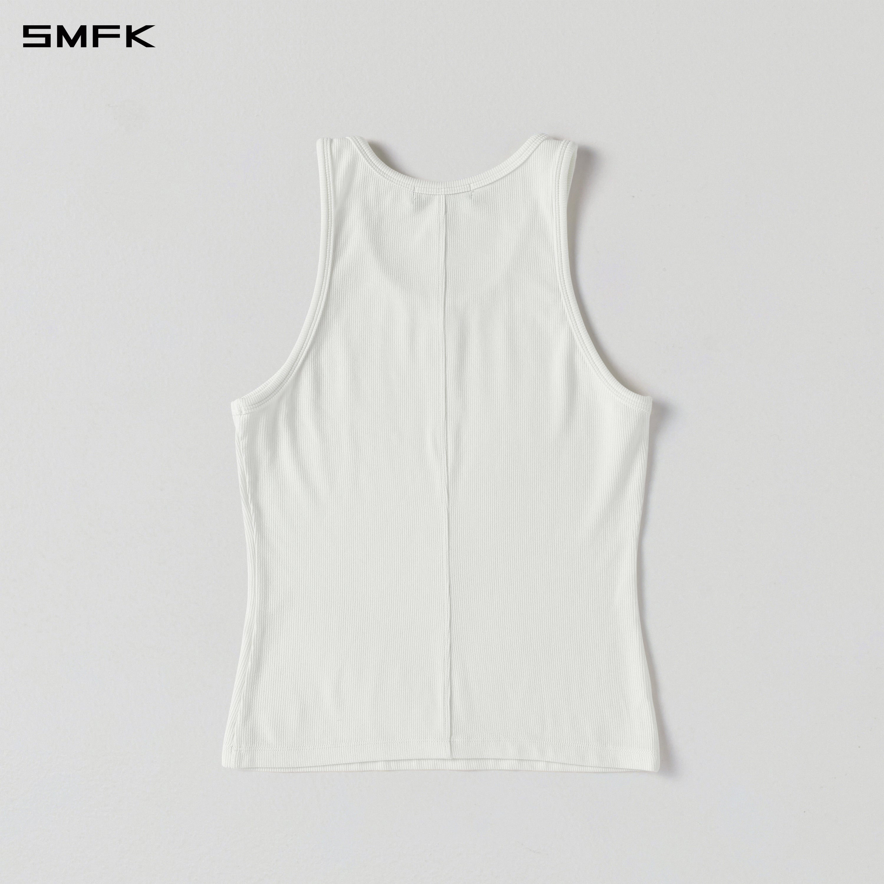 MYTH AEOLUS SLIM SPORTS VEST/ACETATE+VISCOSE+ACRYLIC+SPANDEX+WOOL/W CLOUD WHITE