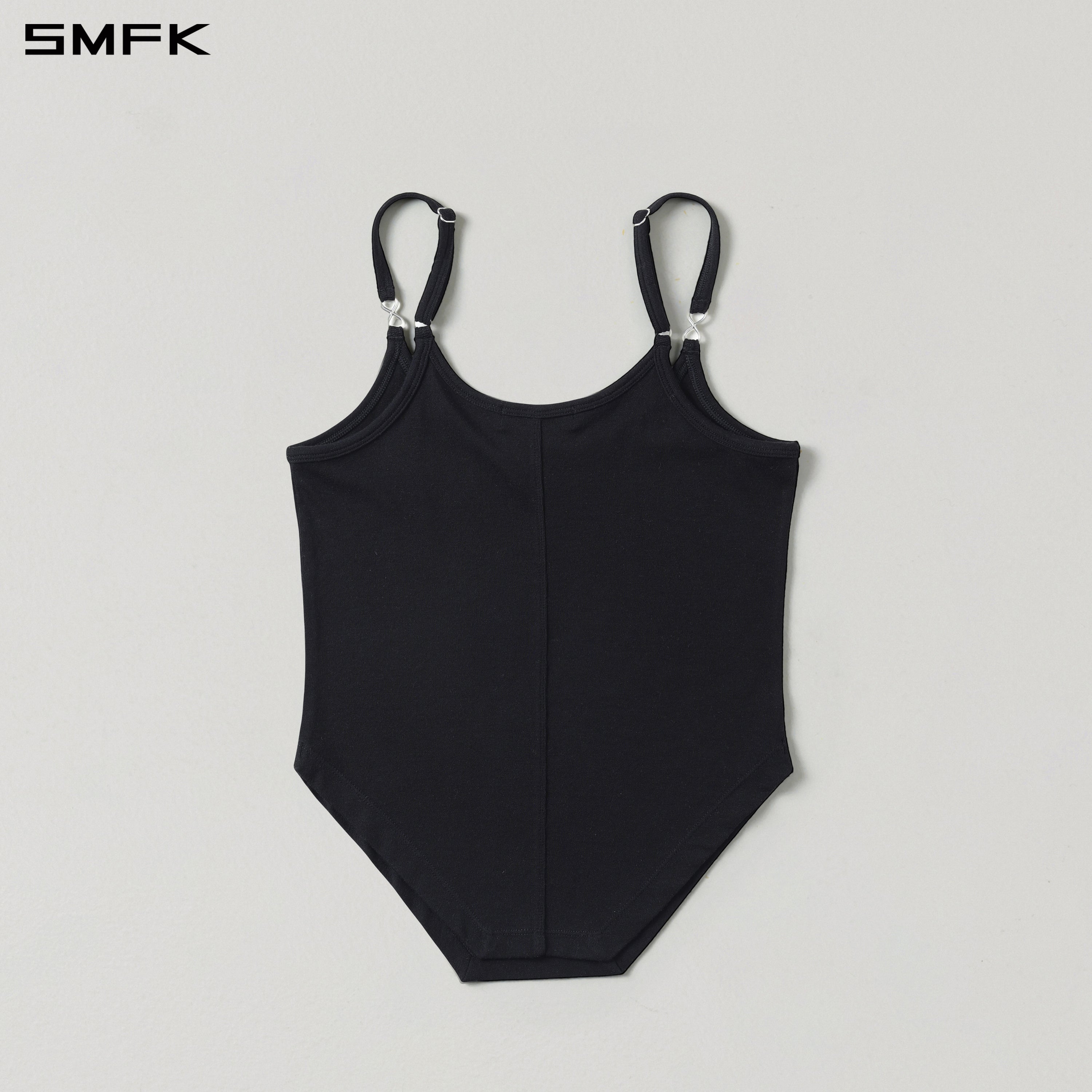 MYTH AEOLUS TRAPE CAMISOLE/LENZING TENCEL +WOOL WILD BLACK