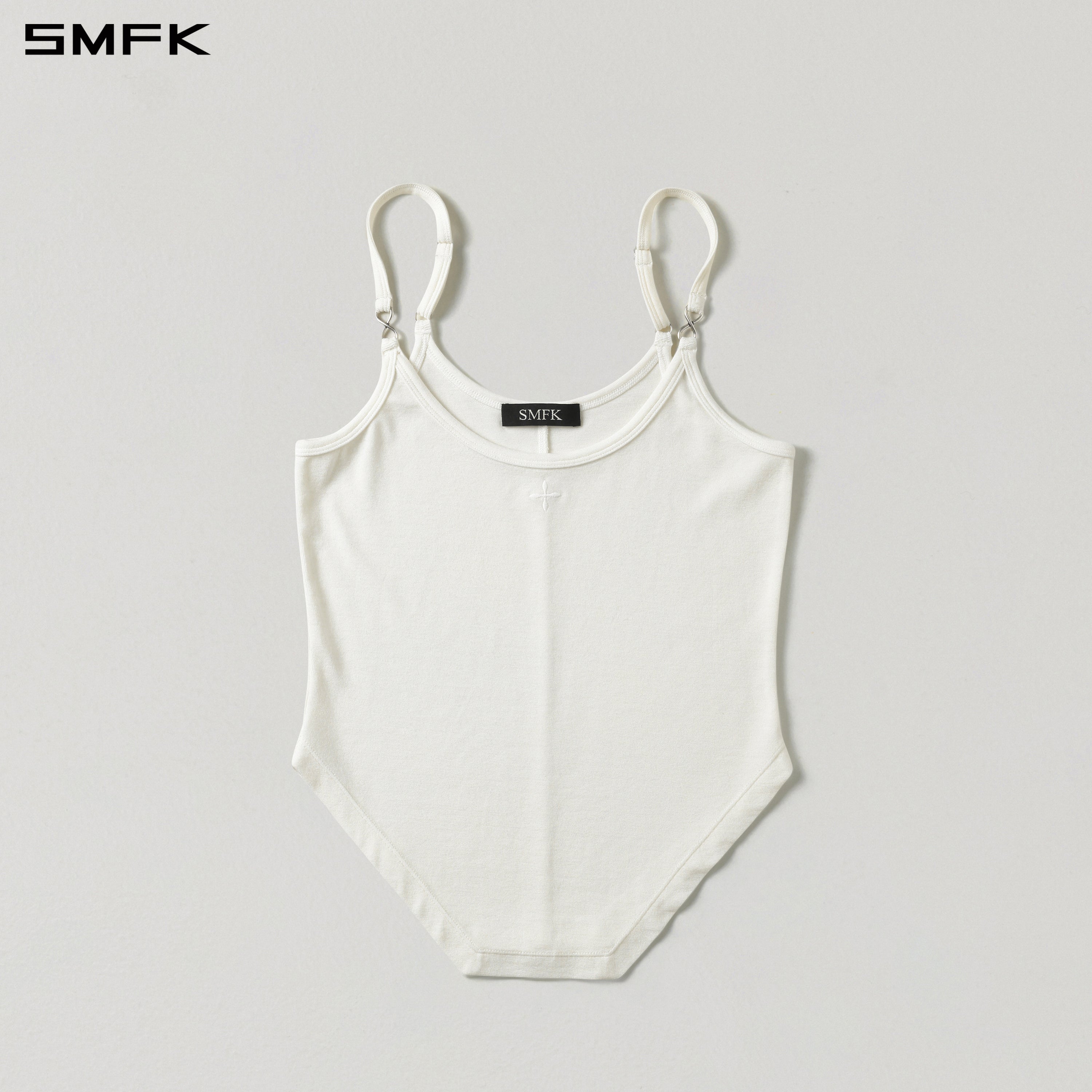 MYTH AEOLUS TRAPE CAMISOLE/LENZING TENCEL +WOOL CLOUD WHITE
